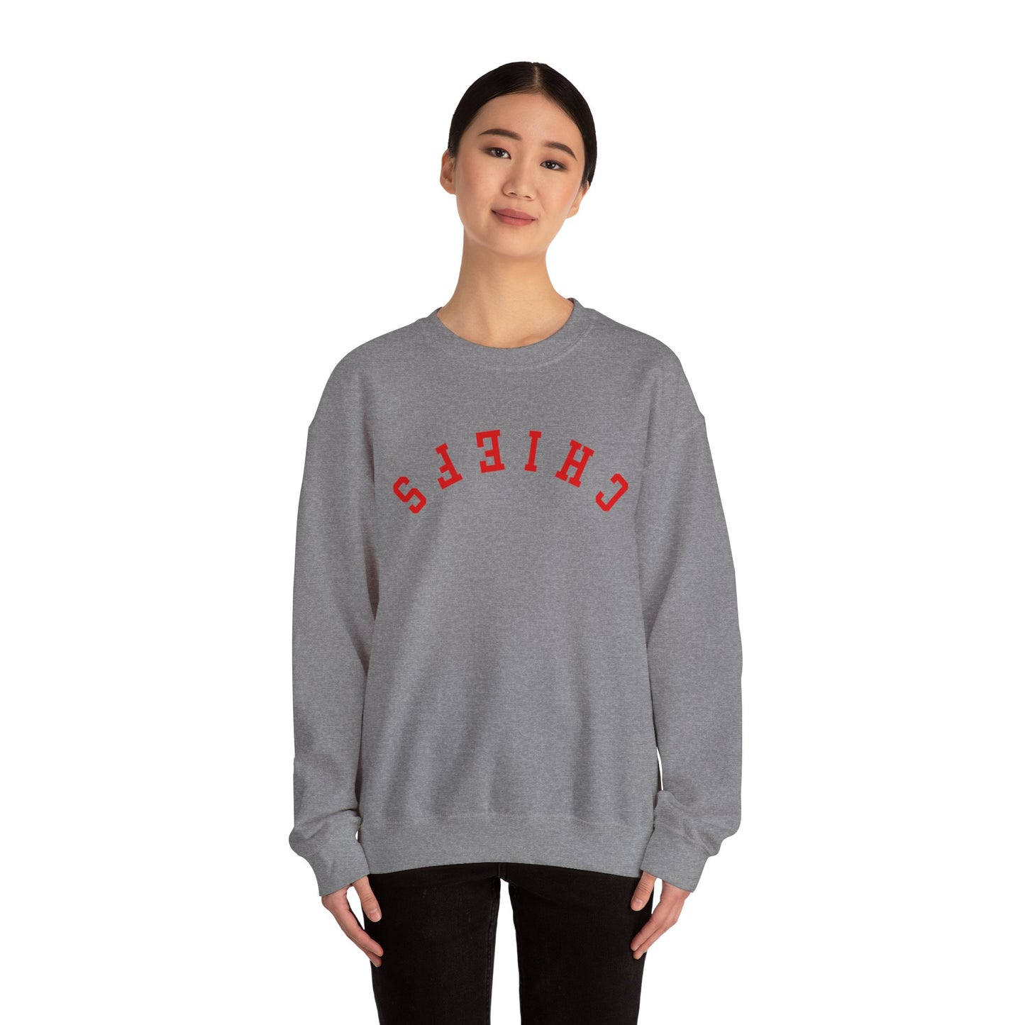 KC Chiefs Upside Down Lettering - Unisex Sweatshirt