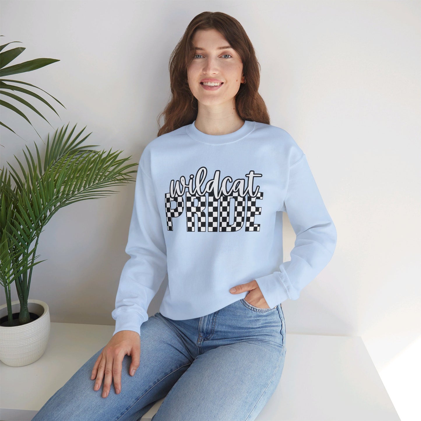 Wildcat Pride Retro Checker Sweater