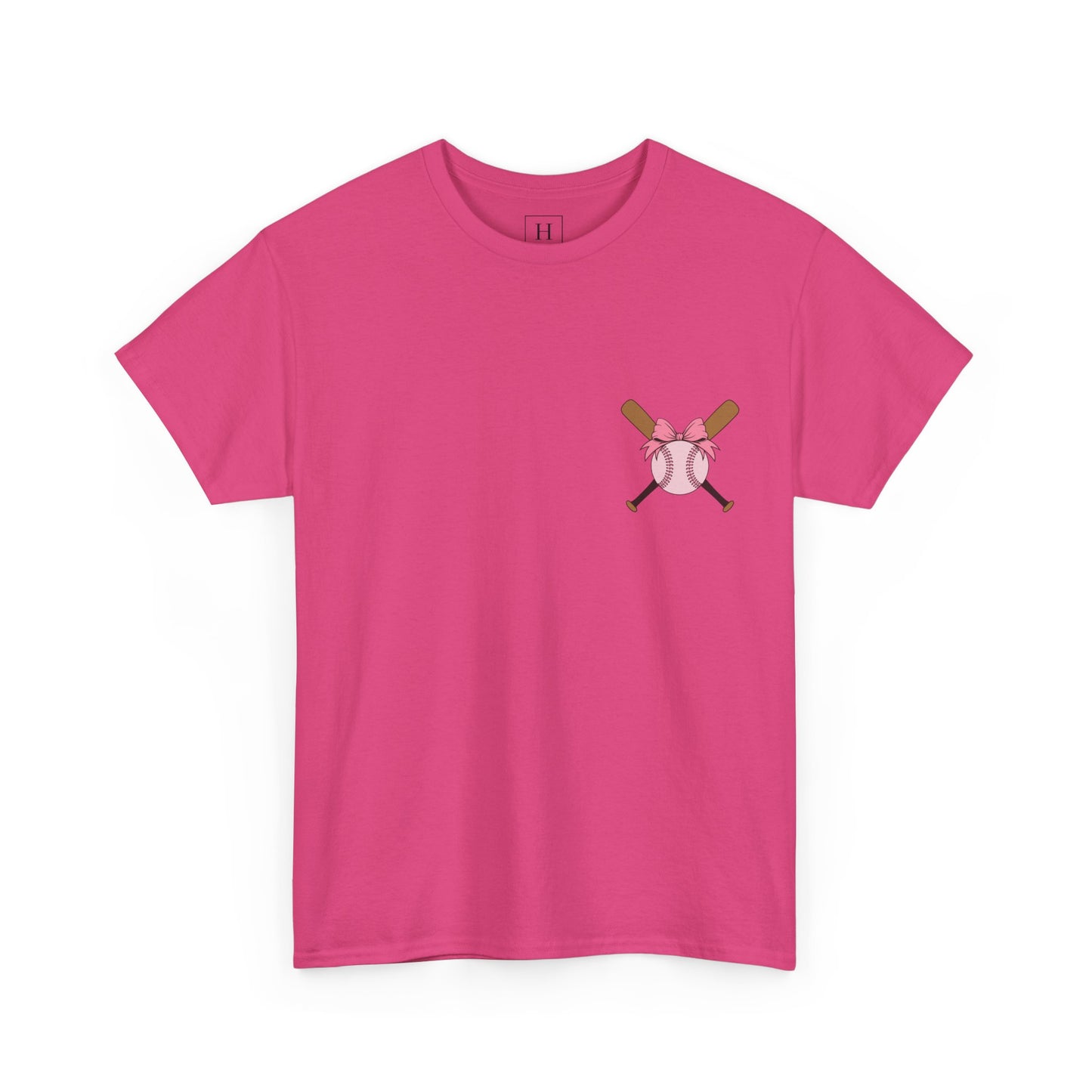 Softball/Baseball Sport Tee (Front & Back) - Unisex Heavy Cotton