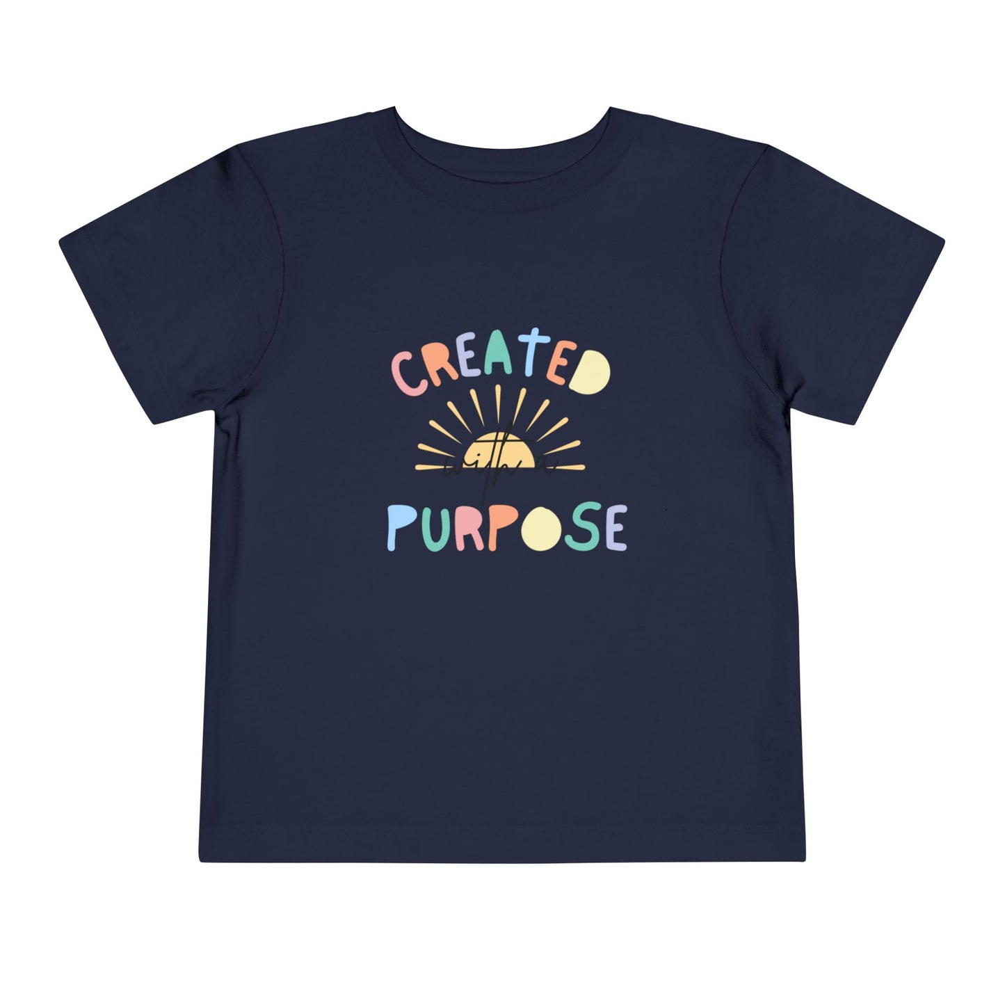 Toddler Created With A Purpose Christian Heavy Cotton Tee