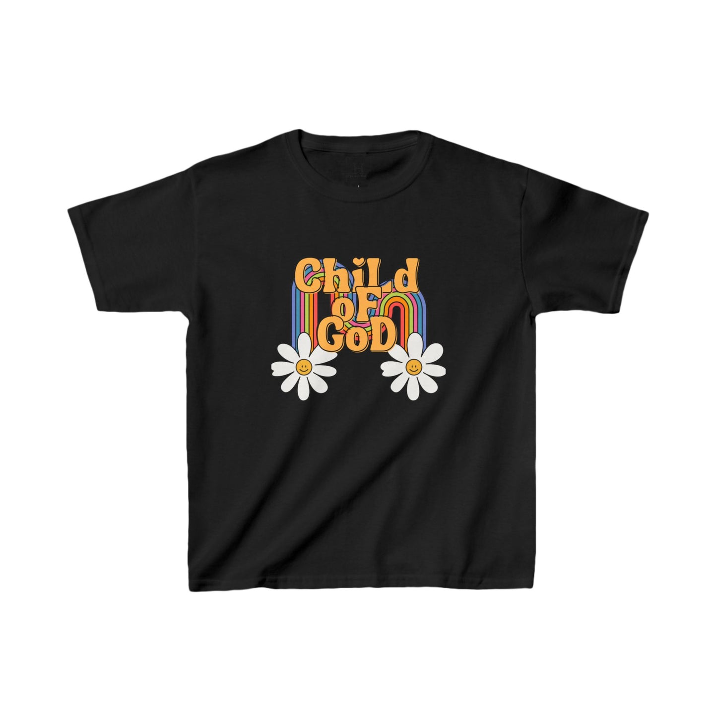 Youth Child of God Daisy Christian Heavy Cotton Tee
