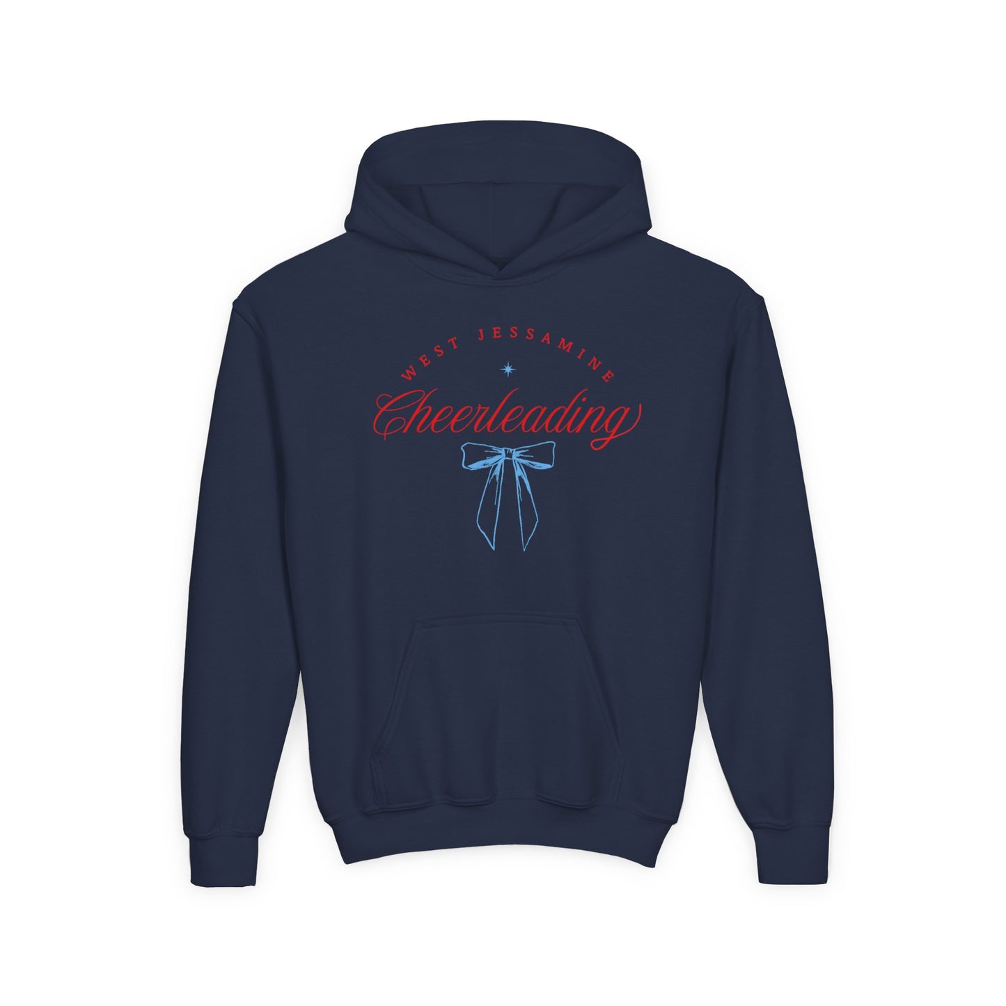Youth Hoodie -- Cheerleading Bows Unisex Tee - West Jessamine Coquette Design