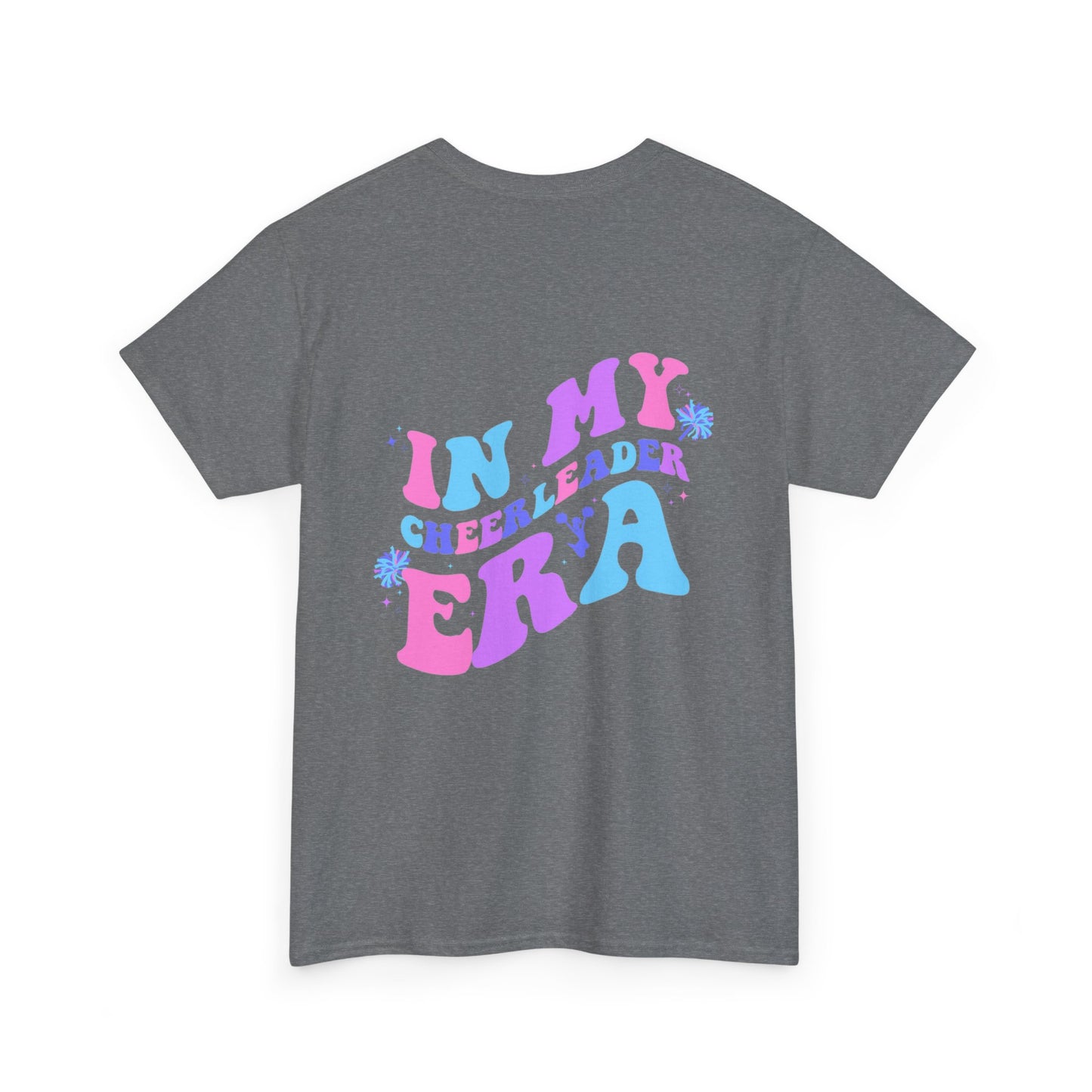 in my cheerleading era front and back cheer adult t-shirt