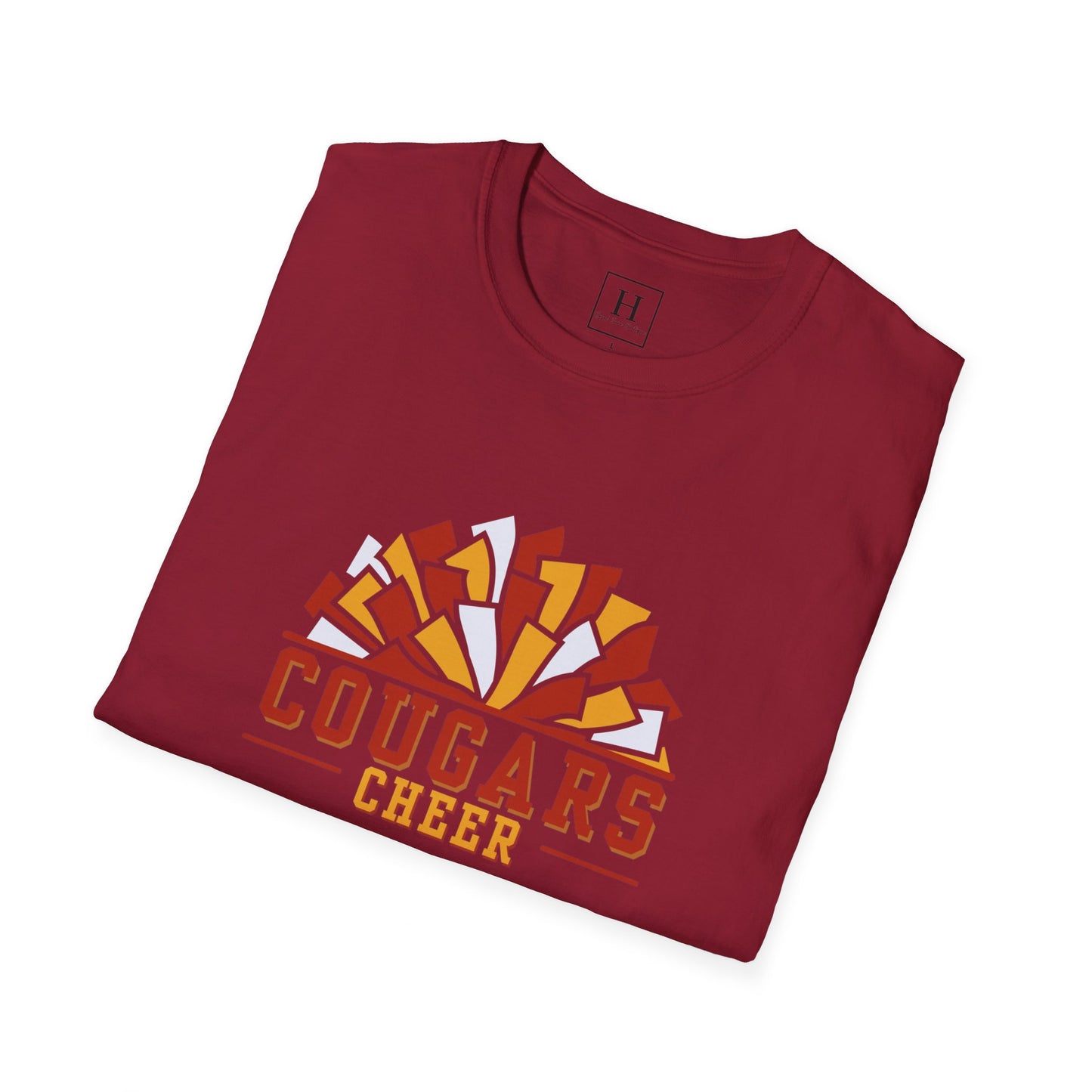 Cougars Cheer Pom Pom Shirt