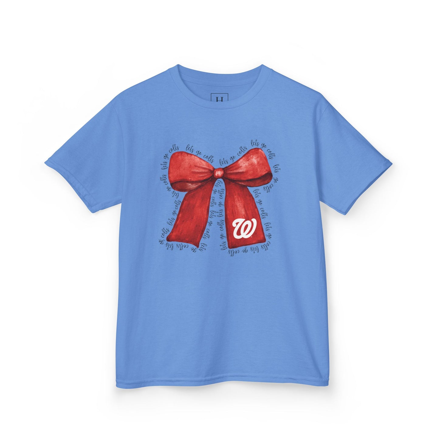 YOUTH - Let's Go Colts Bow - W Logo Unisex T-Shirt