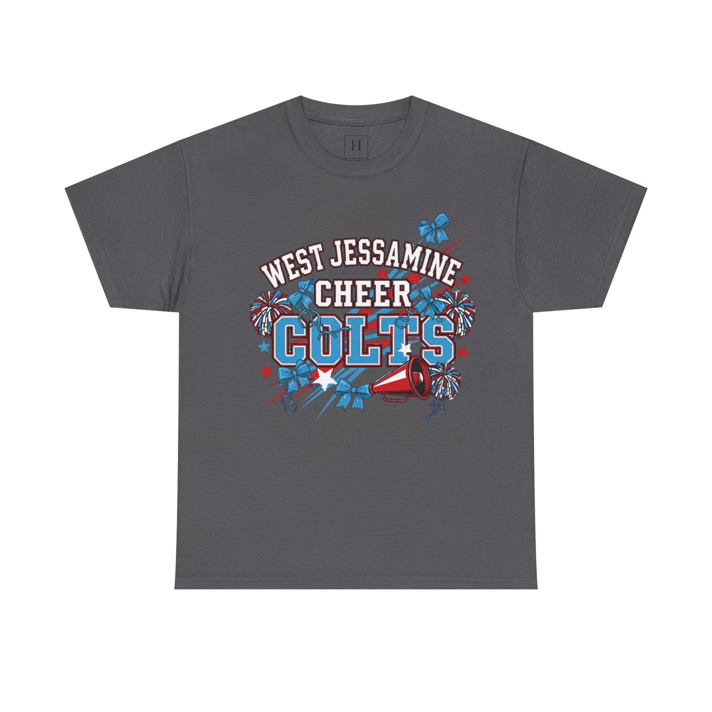West Jessamine Cheer COLTS - Poms, Bows, Stars - Unisex Shirt