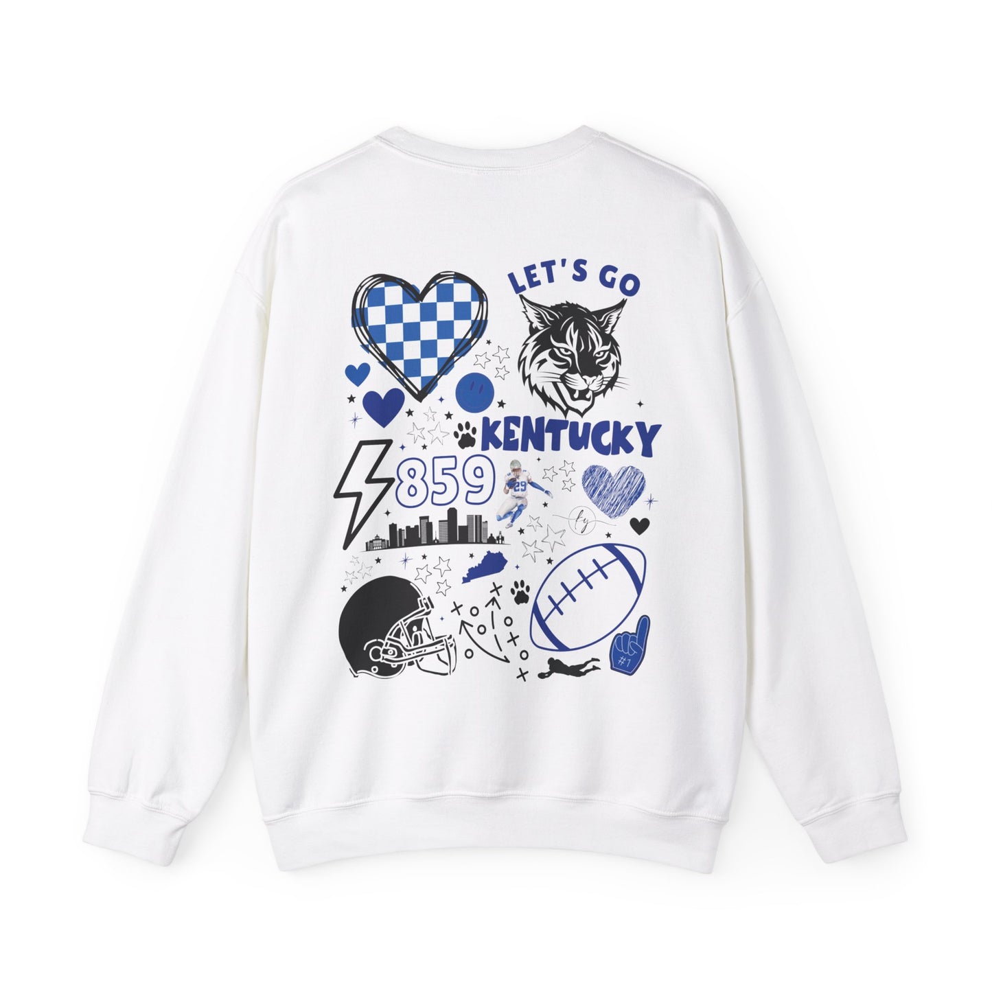 Kentucky Wildcats Football Sweater (Front & Back)
