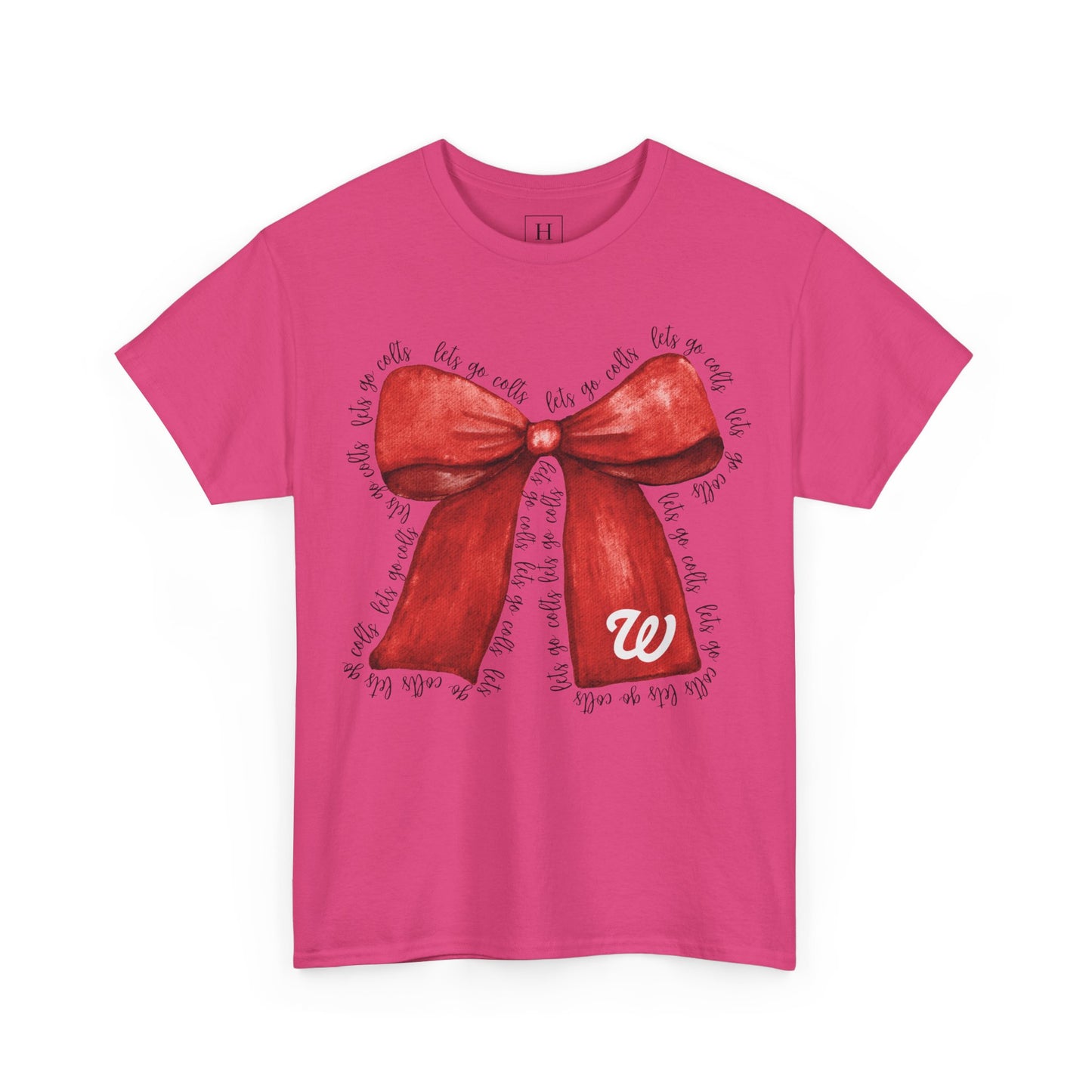 WJ Let's Go Colts Cheer Bow w/ WJ logo - Unisex Shirt
