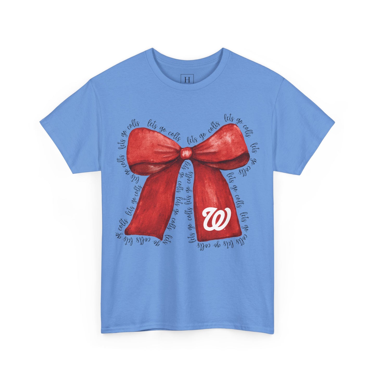 Let's Go Colts Bow - W Logo Unisex T-Shirt