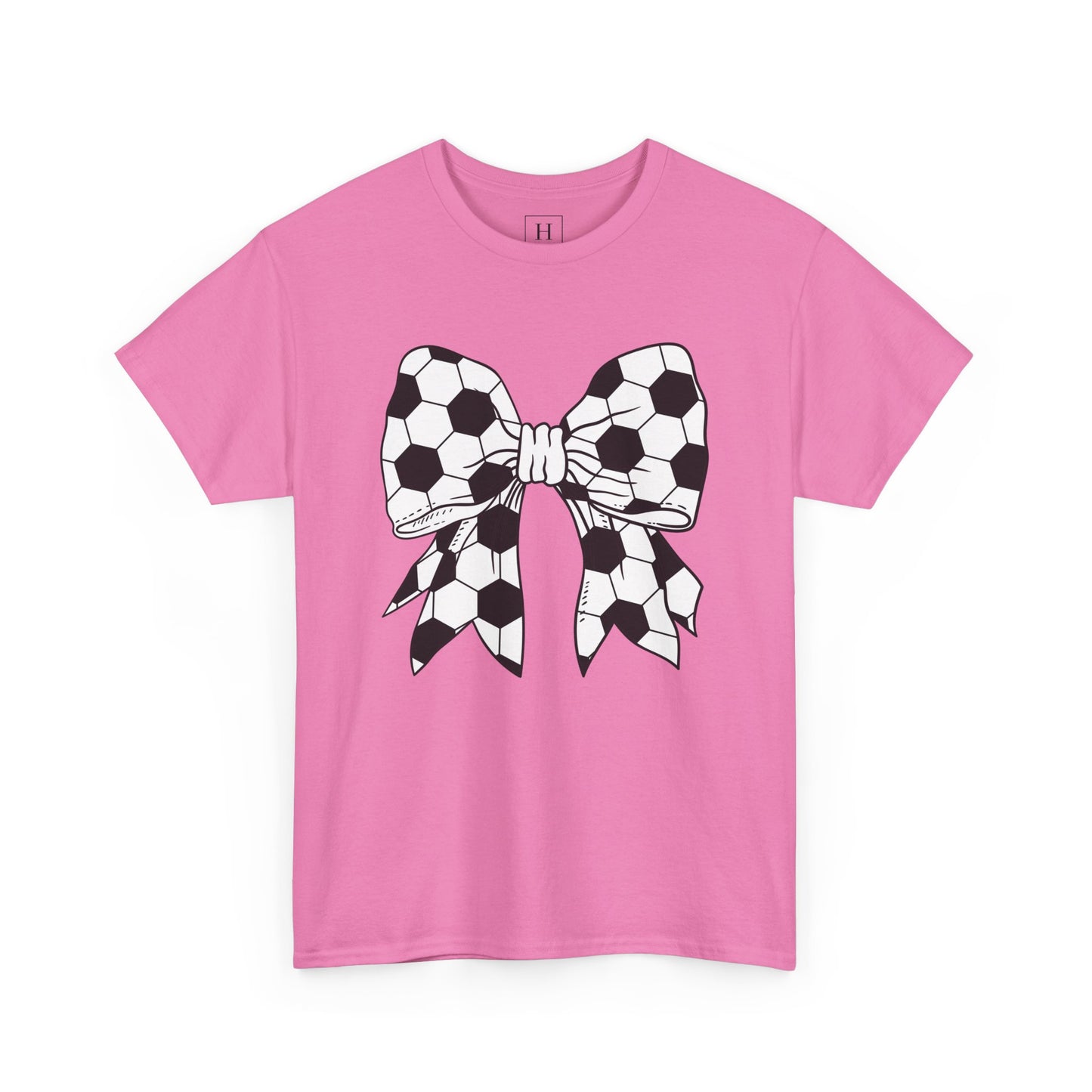 Soccer Sport Bow Tee - Unisex Heavy Cotton