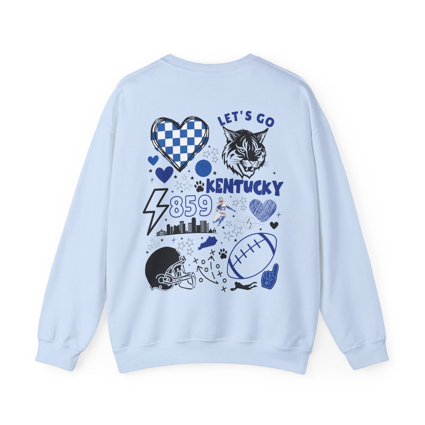 Kentucky Wildcats Football Sweater (Front & Back)