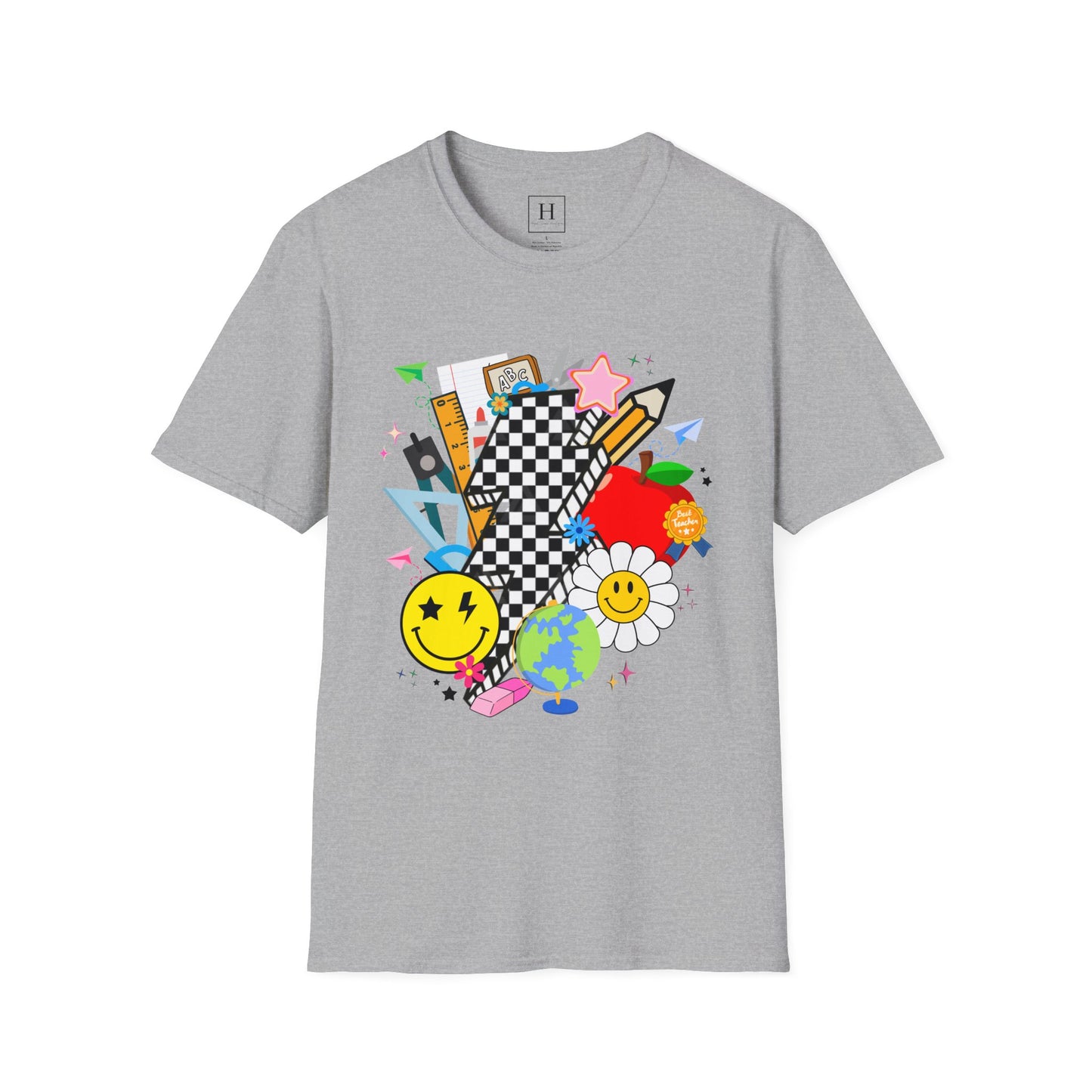 Retro Teacher T-Shirt (Front Only)