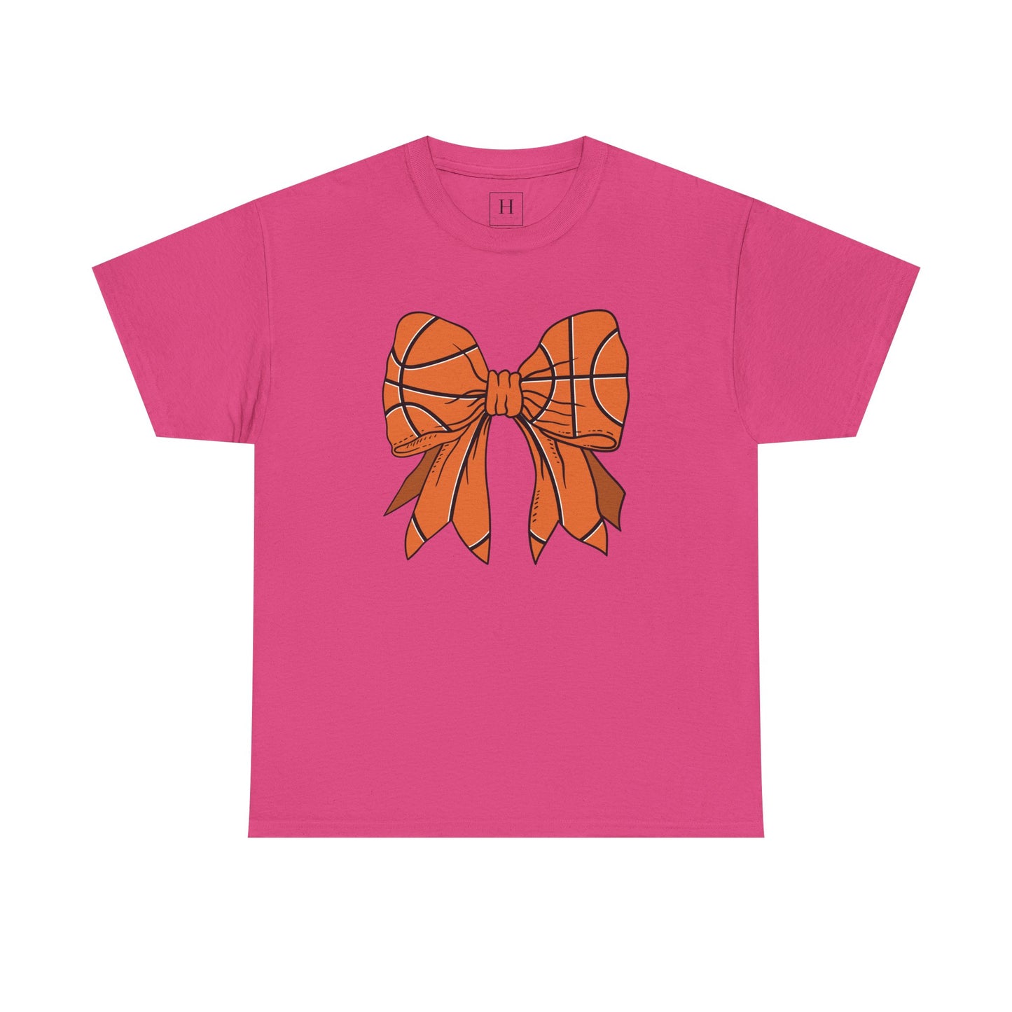 Basketball Sport Bow Tee - Unisex Heavy Cotton