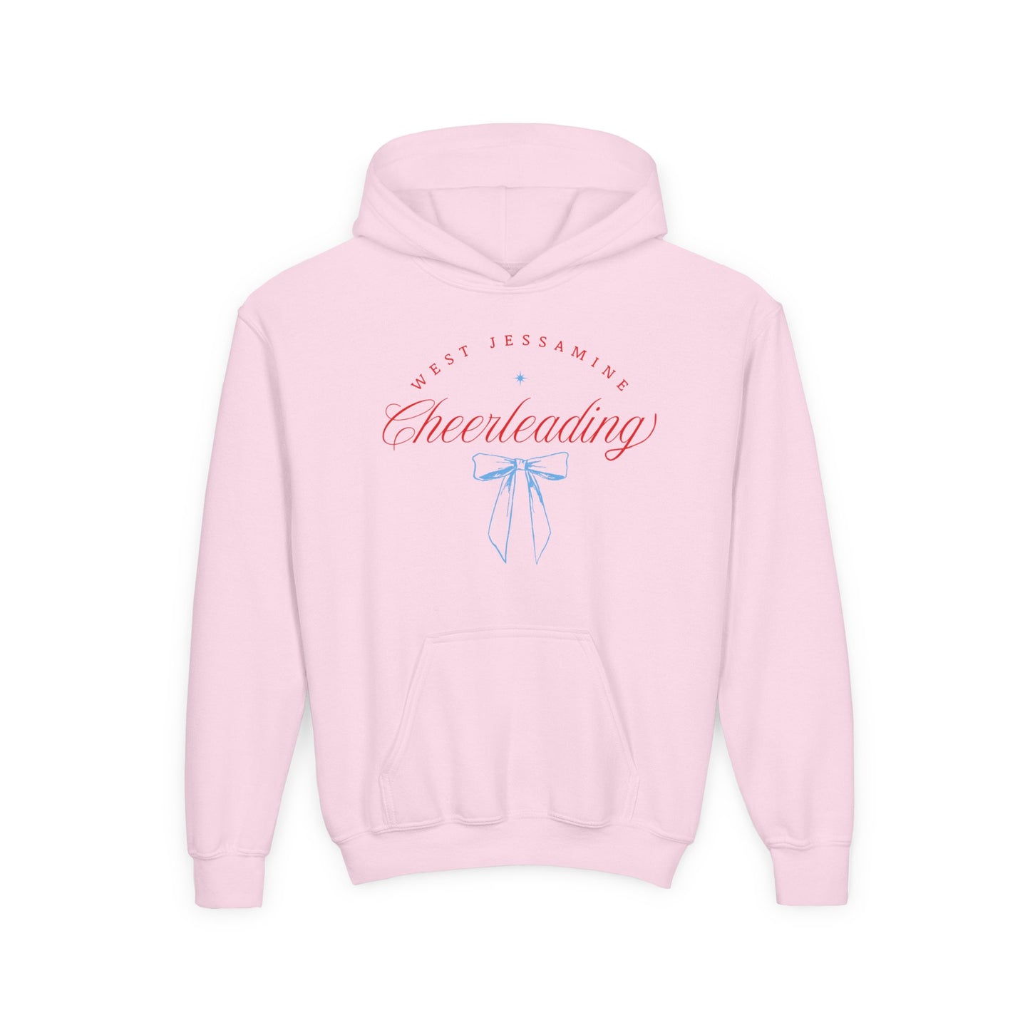 Youth Hoodie -- Cheerleading Bows Unisex Tee - West Jessamine Coquette Design