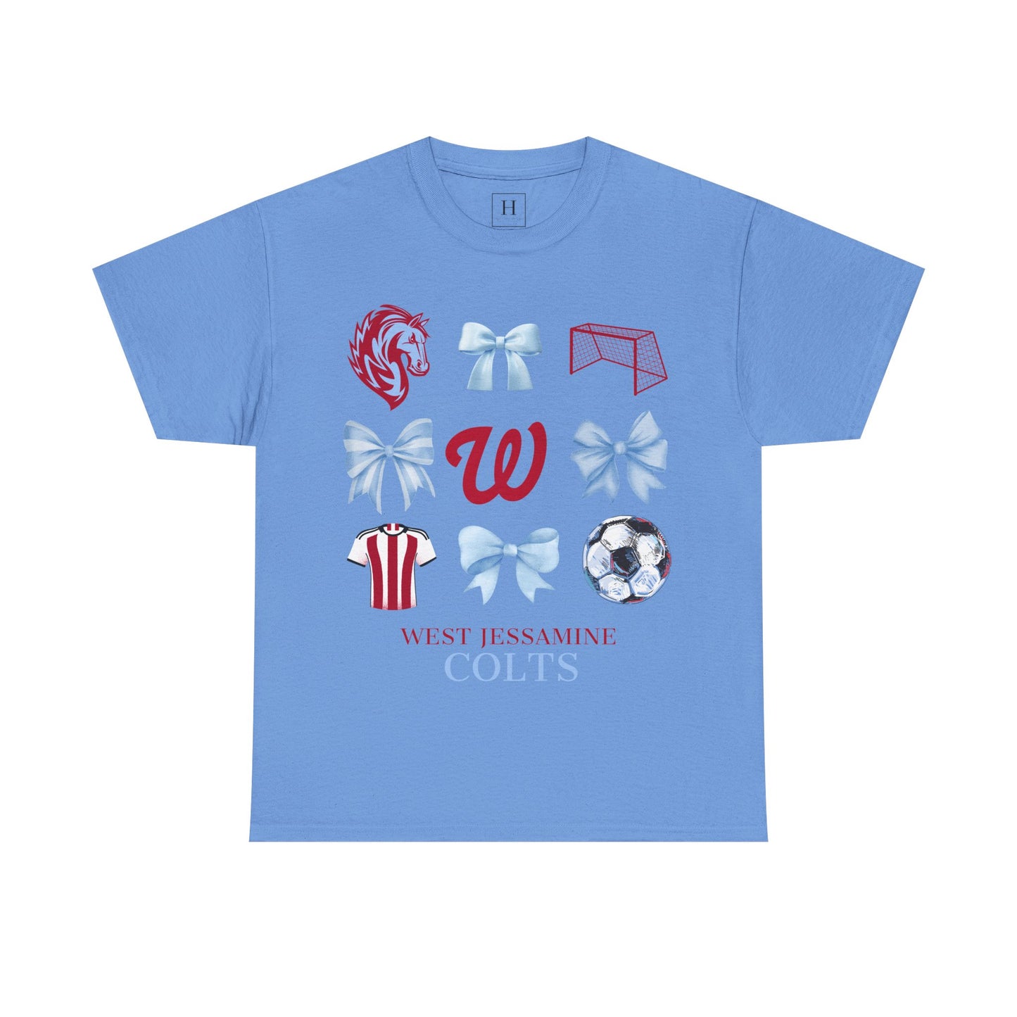 Copy of West Jessamine Colts Coquette Soccer Bows - Unisex Tee