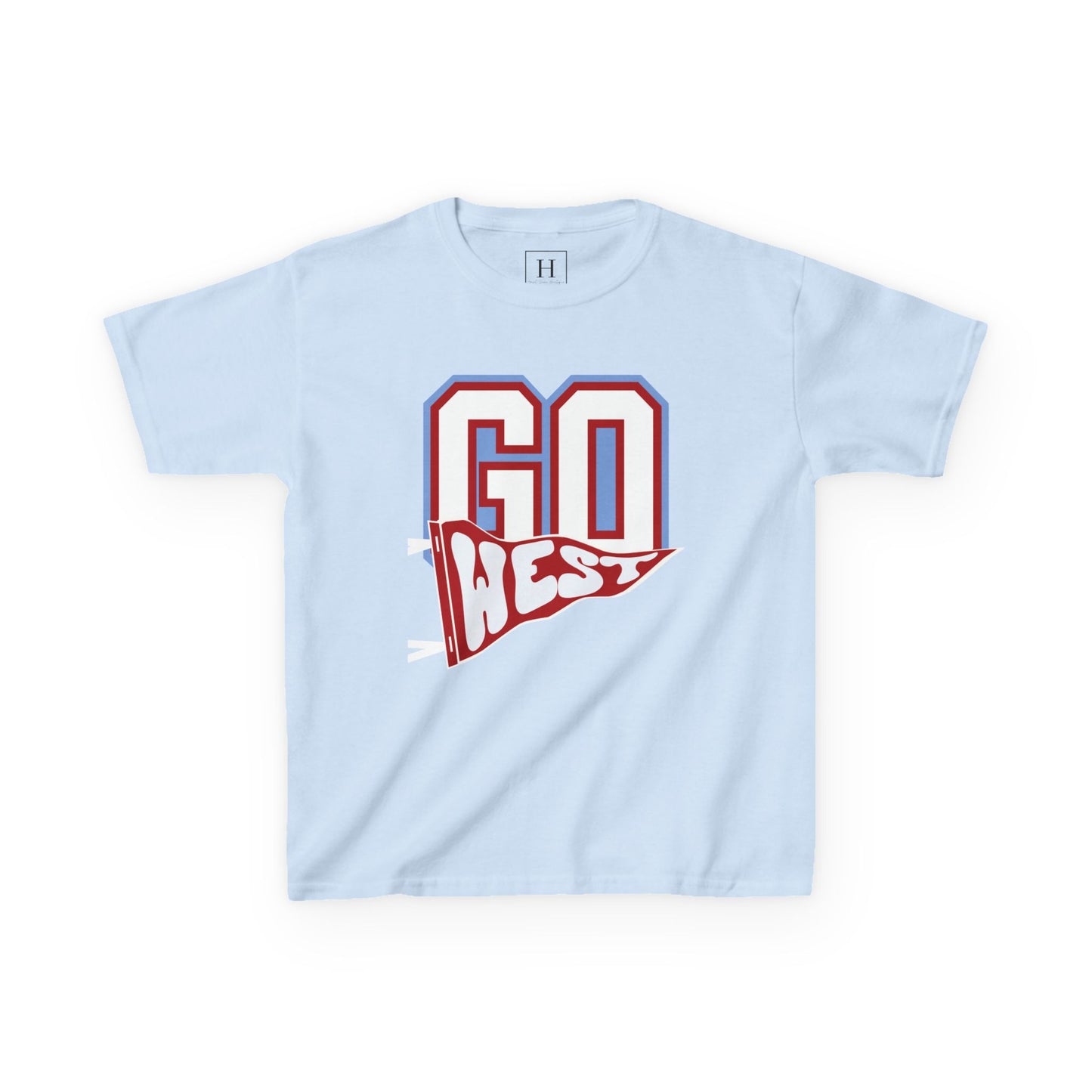 YOUTH -- GO WEST Pennant Flag - Unisex