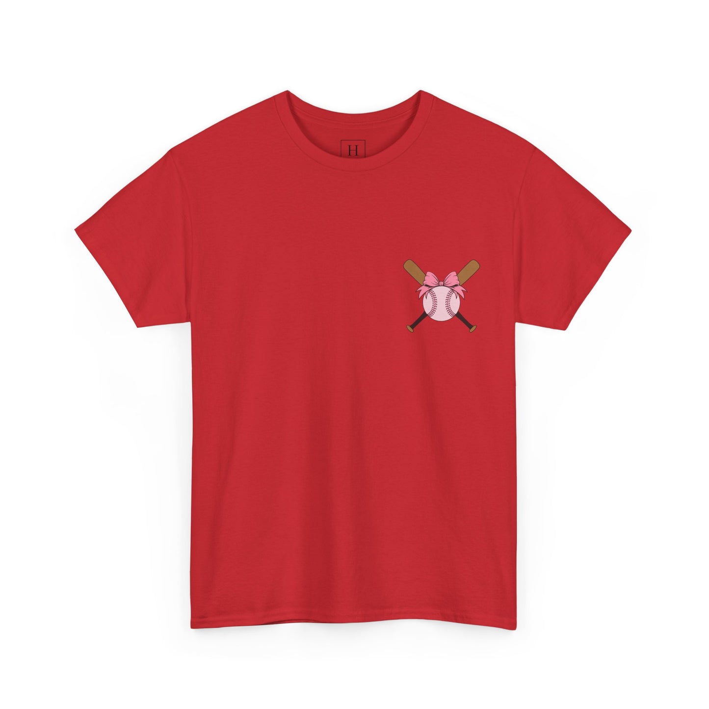 Softball/Baseball Sport Tee (Front & Back) - Unisex Heavy Cotton