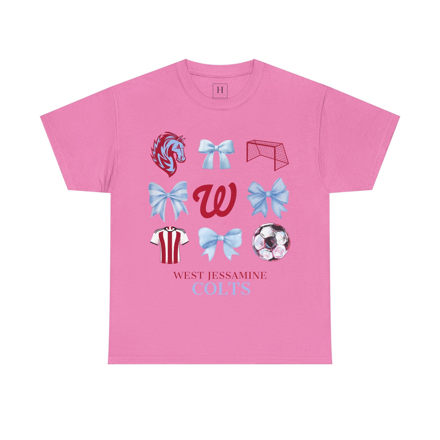 Copy of West Jessamine Colts Coquette Soccer Bows - Unisex Tee