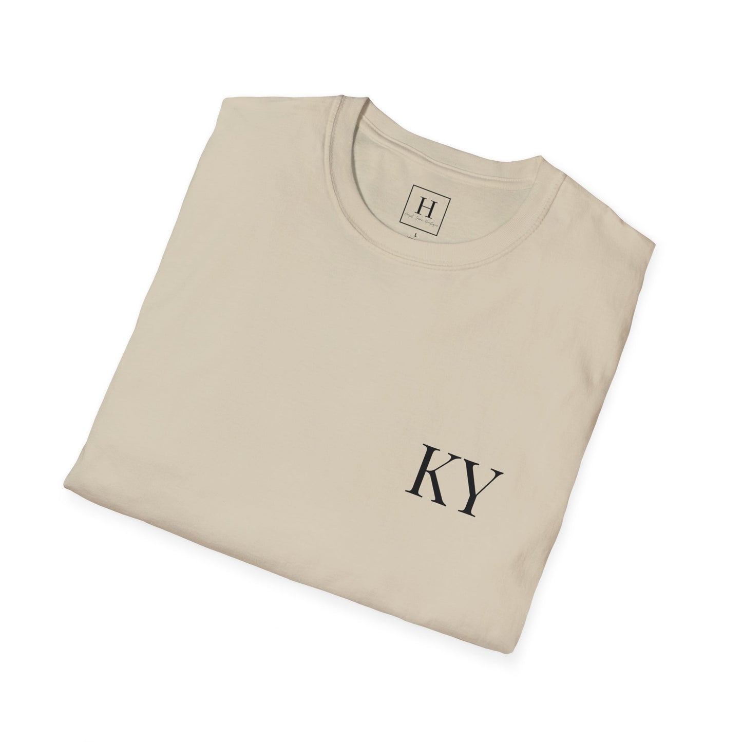 Kentucky KY UK Blue Jersey Short Sleeve Tee (front and back)