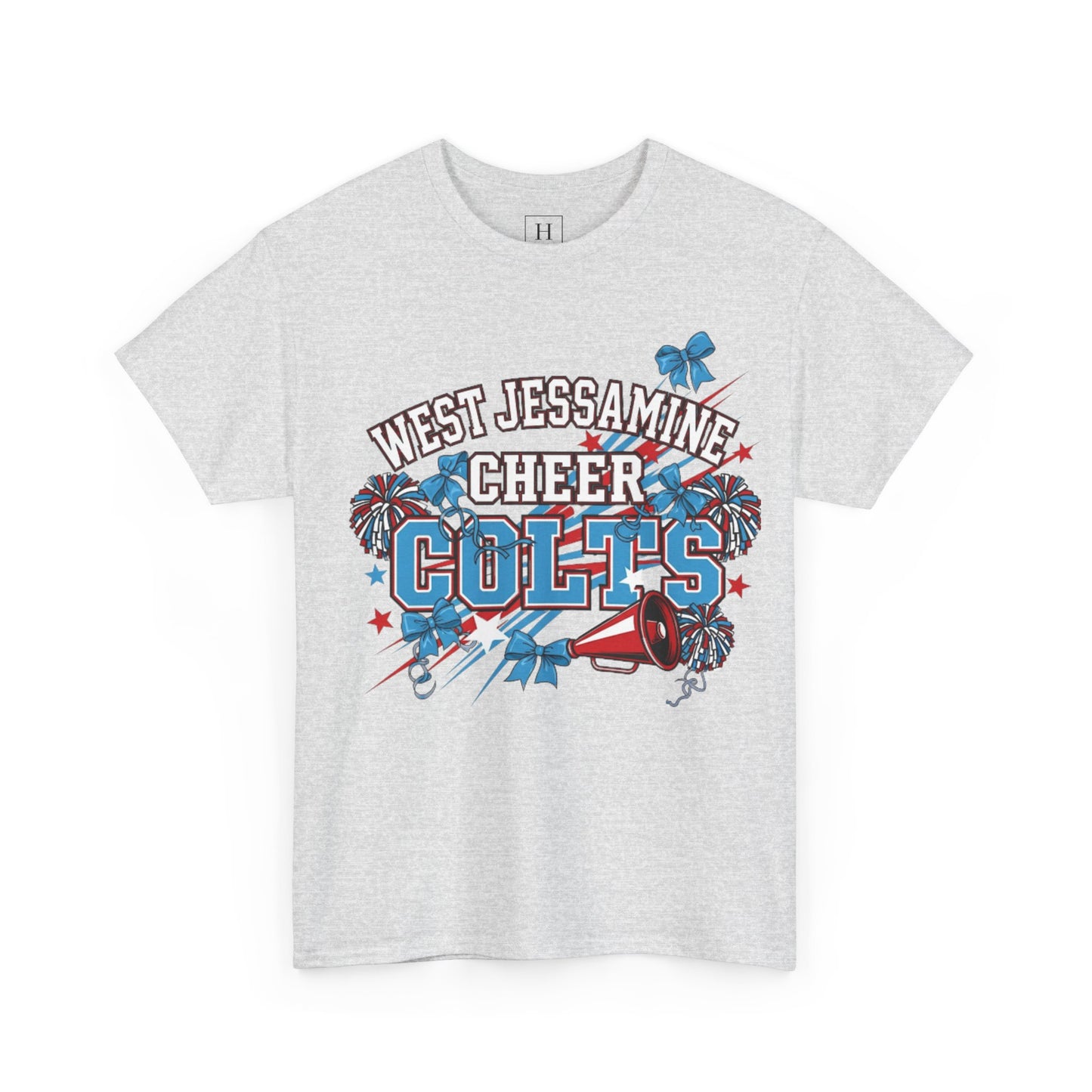 West Jessamine Cheer COLTS - Poms, Bows, Stars - Unisex Shirt