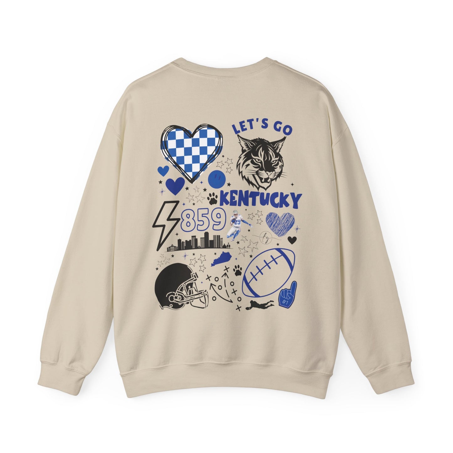 Kentucky Wildcats Football Sweater (Front & Back)