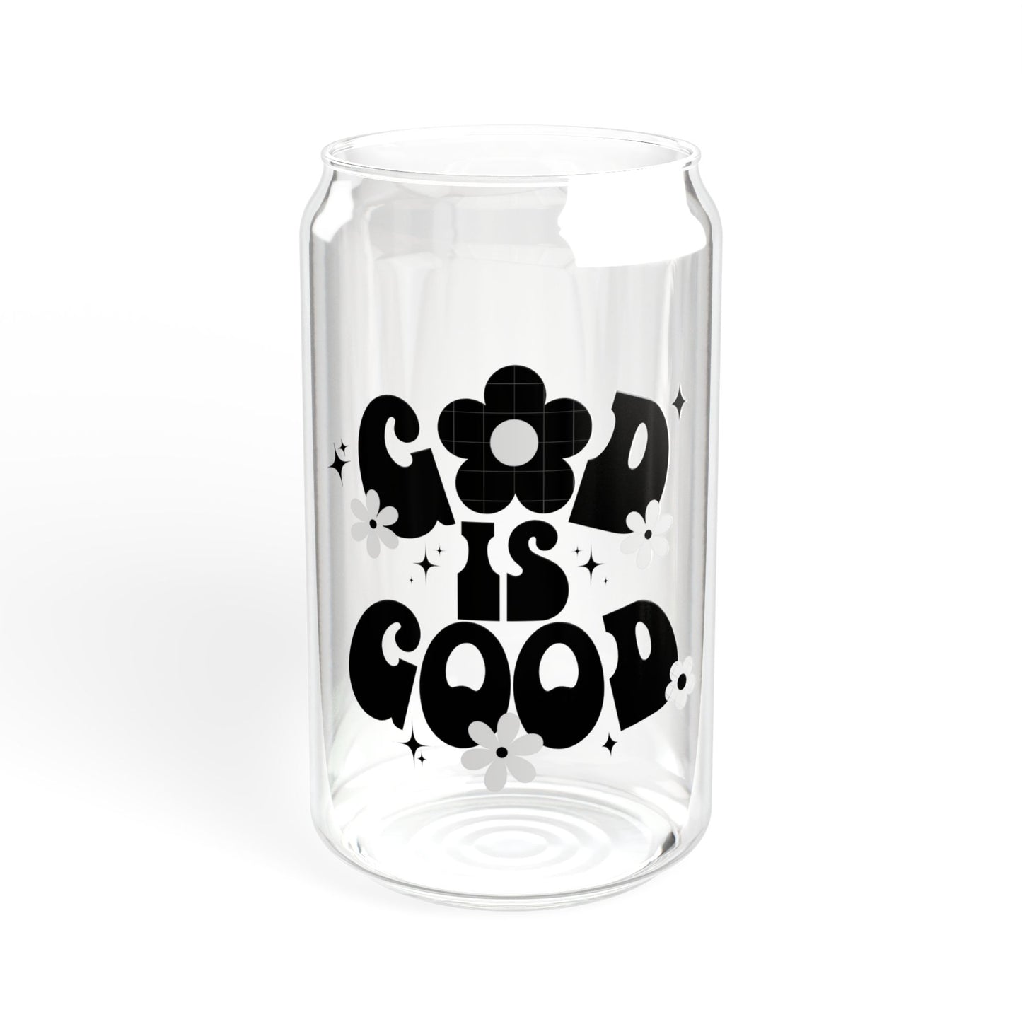 God is Good Christian Sipper Glass, 16oz