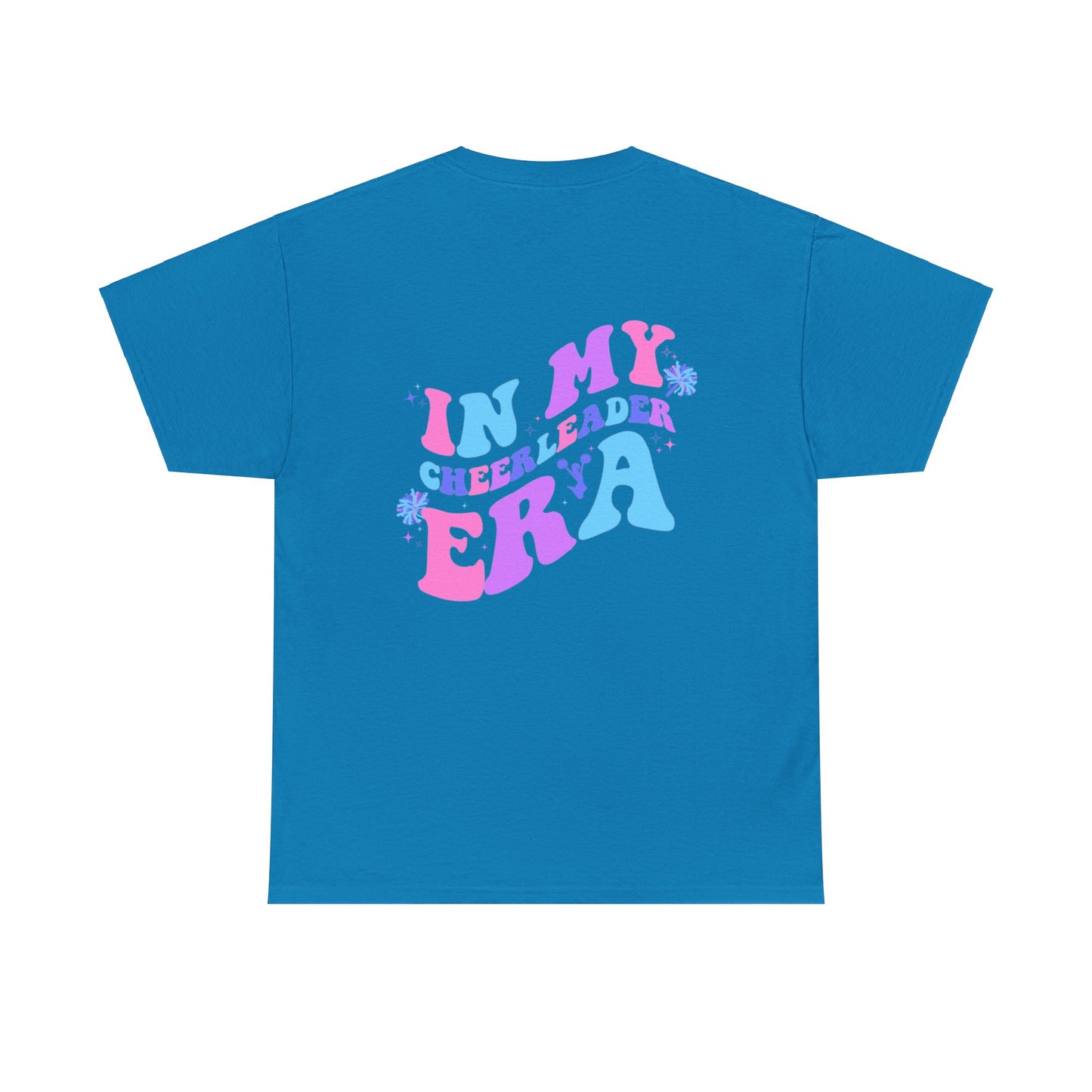 in my cheerleading era front and back cheer adult t-shirt