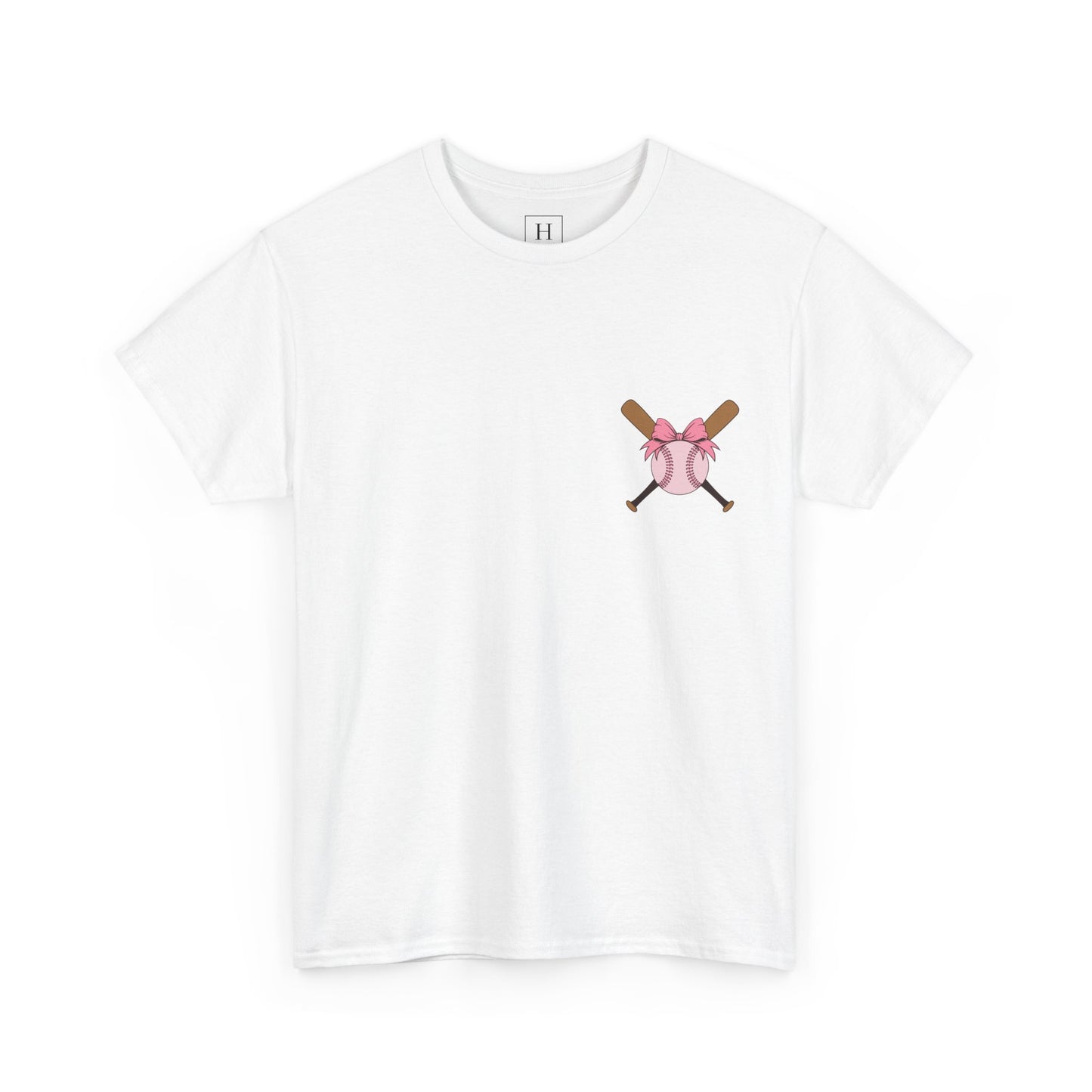 Softball/Baseball Sport Tee (Front & Back) - Unisex Heavy Cotton