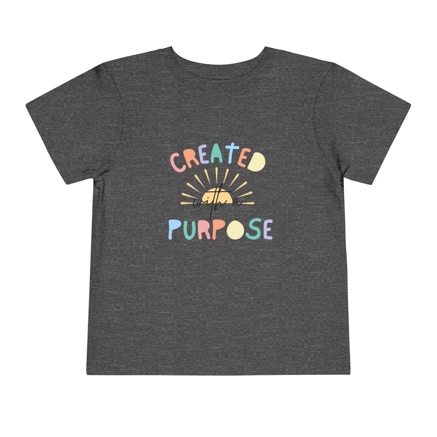 Toddler Created With A Purpose Christian Heavy Cotton Tee