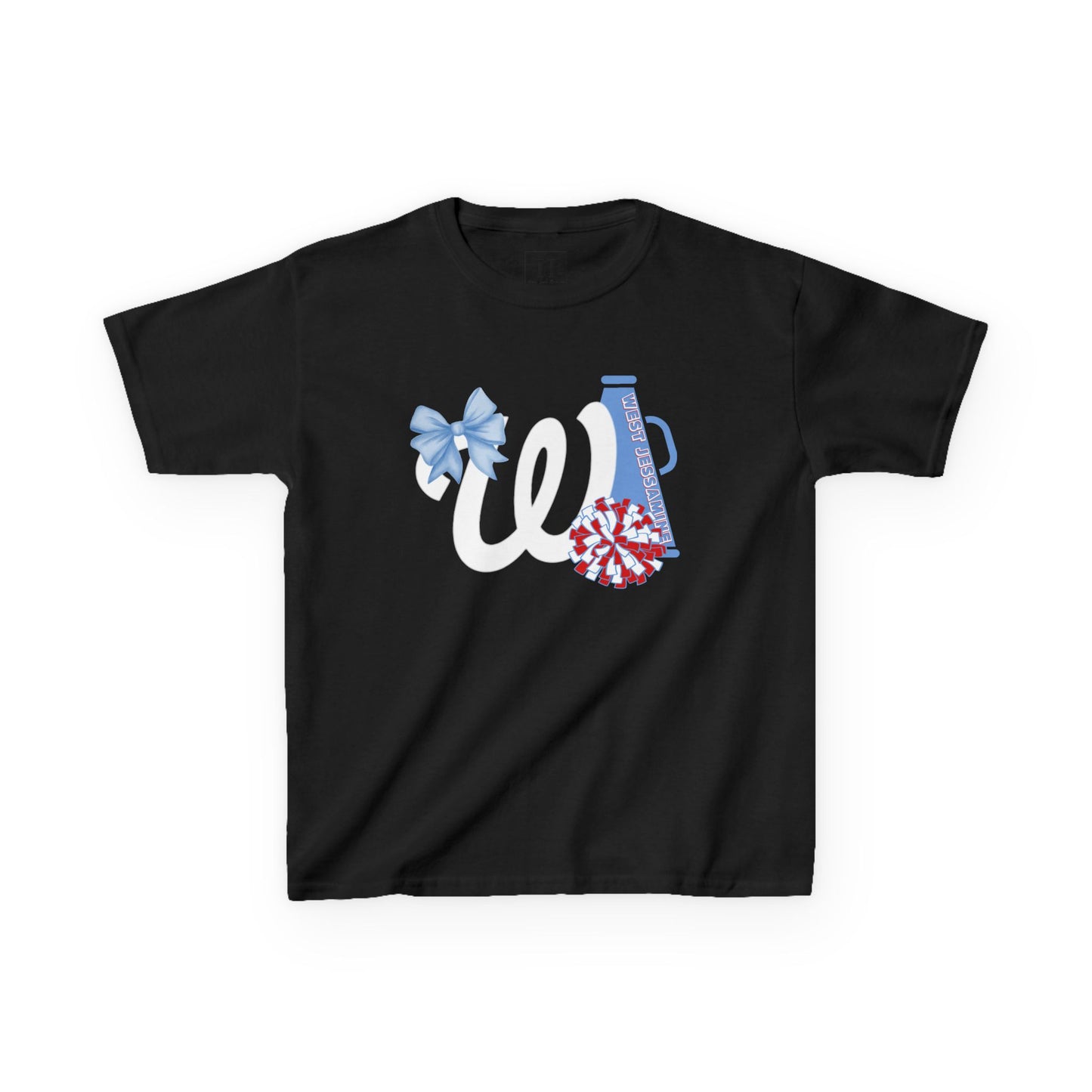 YOUTH -- West Jessamine Cheer Bow, Megaphone & Poms - Unisex Shirt