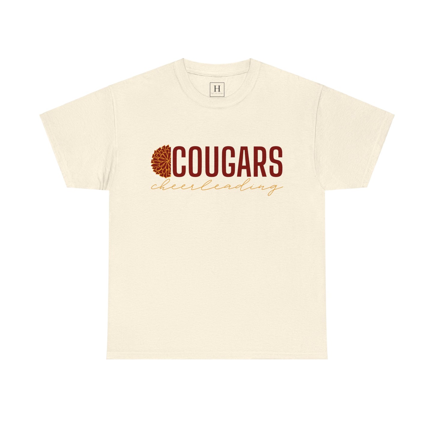 Cougars Cheerleading T-Shirt (Front Only)