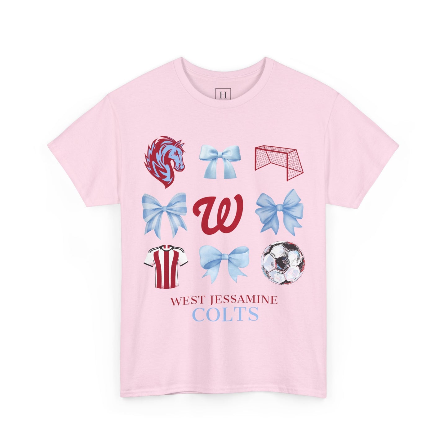 Copy of West Jessamine Colts Coquette Soccer Bows - Unisex Tee
