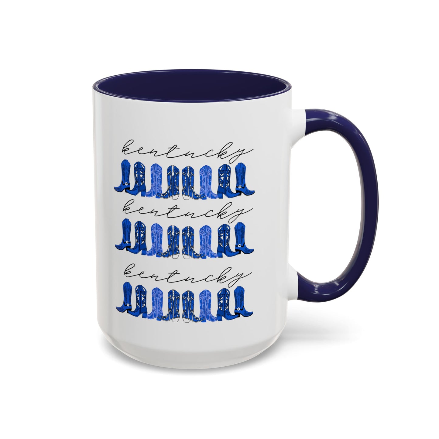 Kentucky cowgirl boots UK Blue Coffee Mug, 11oz