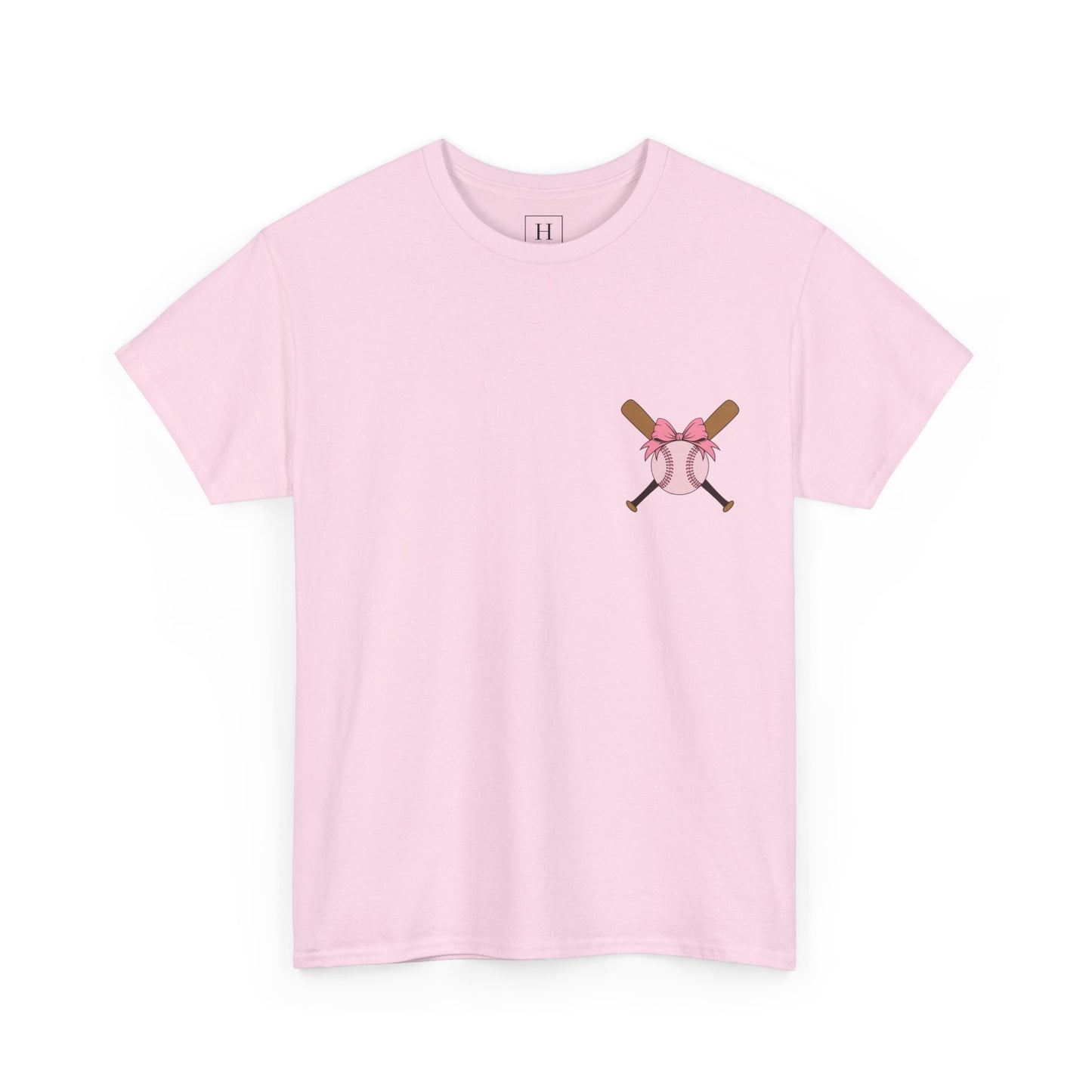 Softball/Baseball Sport Tee (Front & Back) - Unisex Heavy Cotton