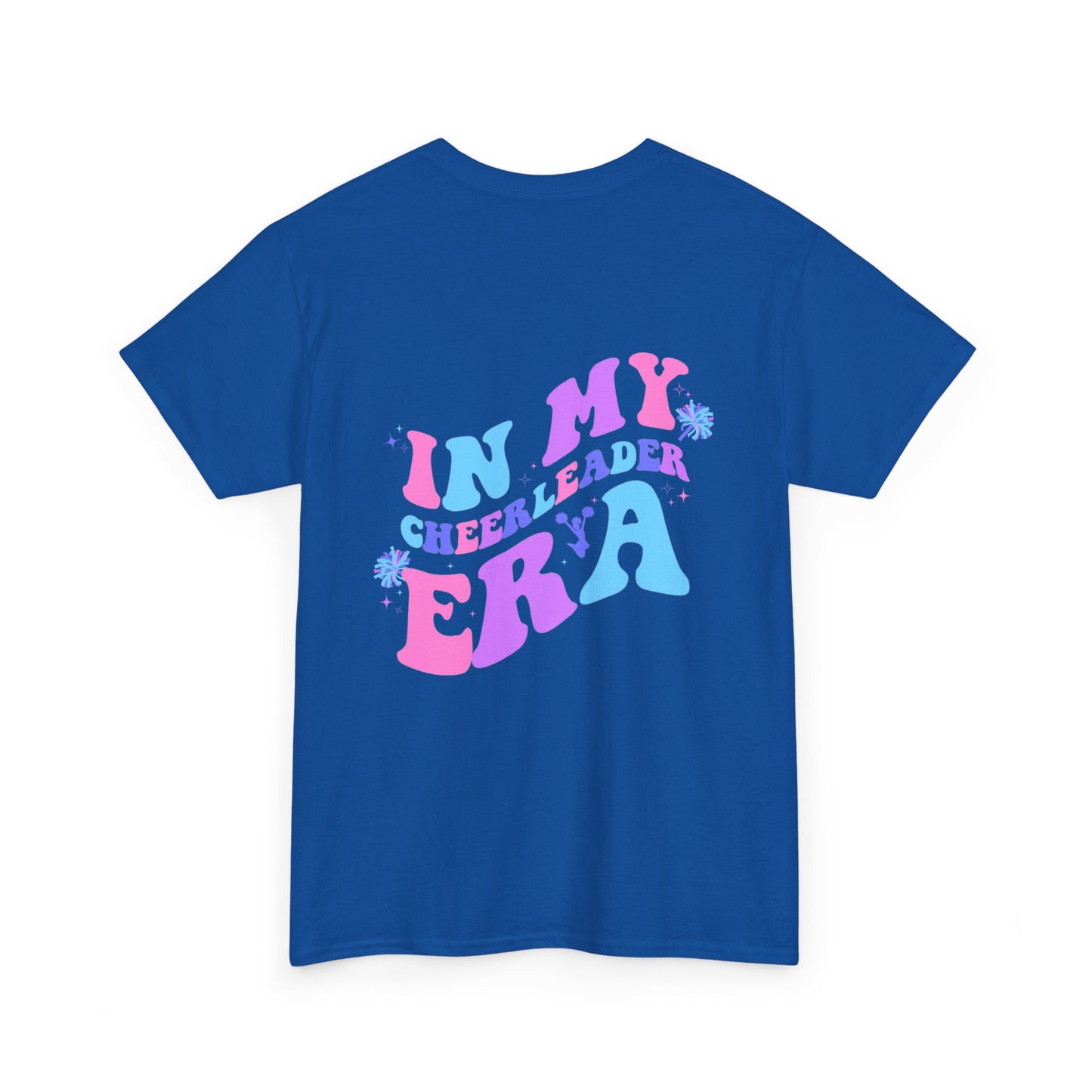 in my cheerleading era front and back cheer adult t-shirt
