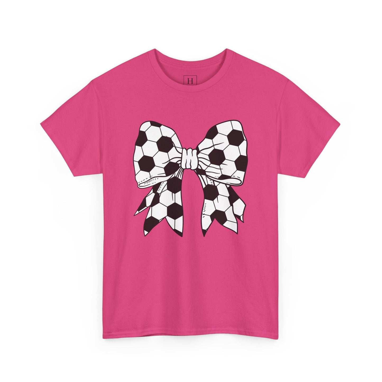 Soccer Sport Bow Tee - Unisex Heavy Cotton