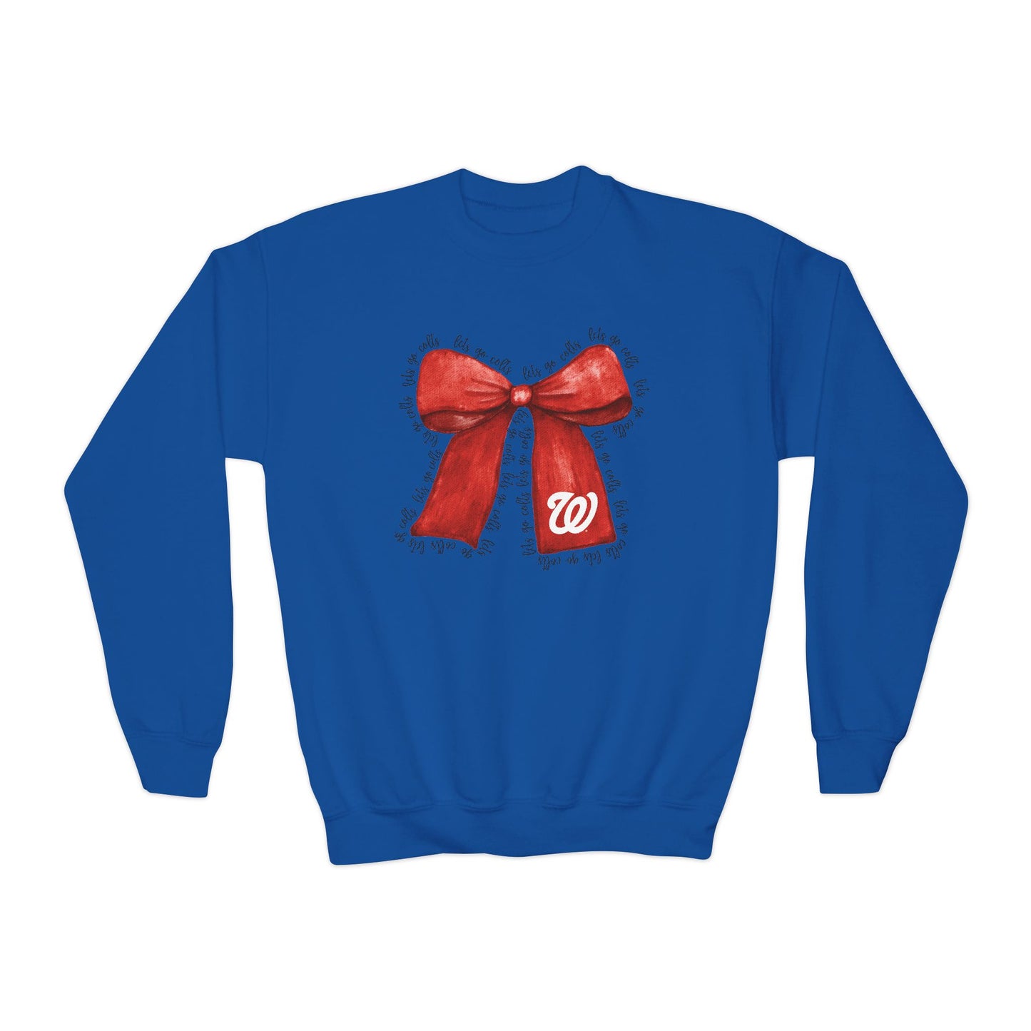 YOUTH - Let's Go Colts Bow - W Logo Unisex Sweatshirt