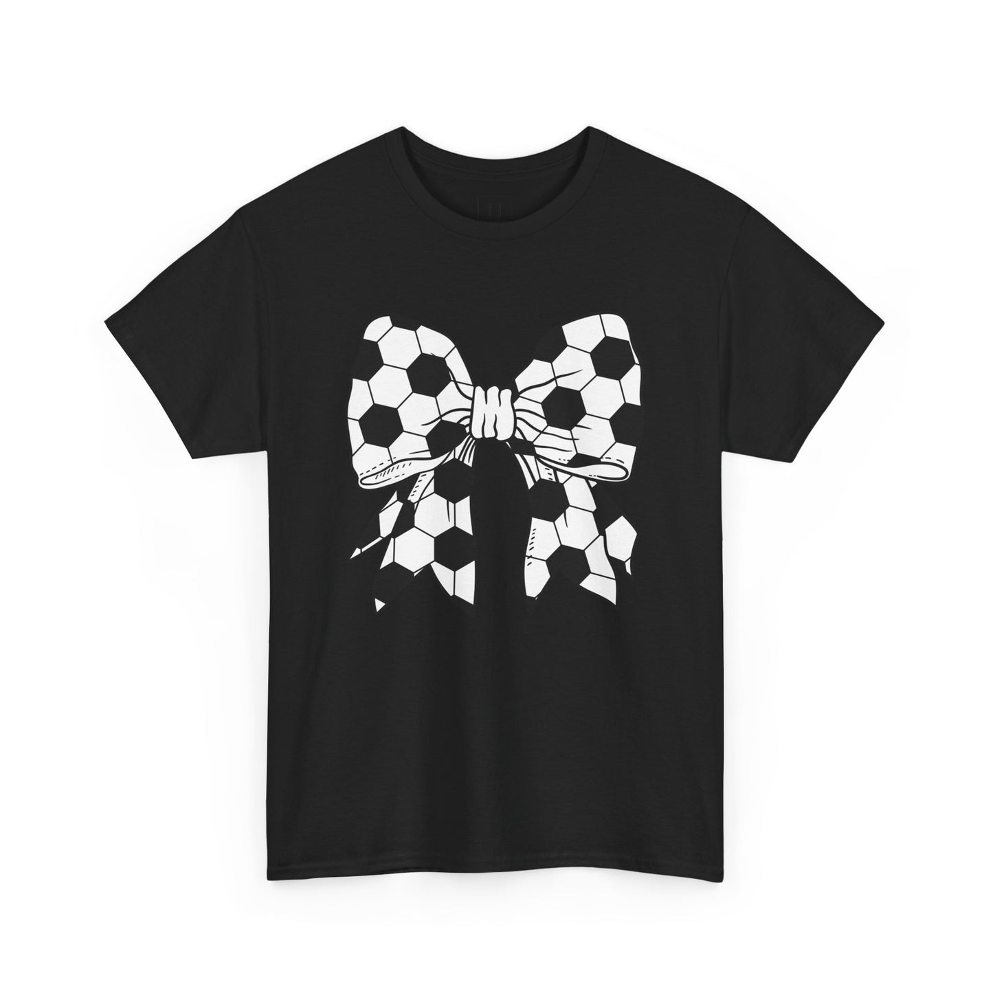 Soccer Sport Bow Tee - Unisex Heavy Cotton
