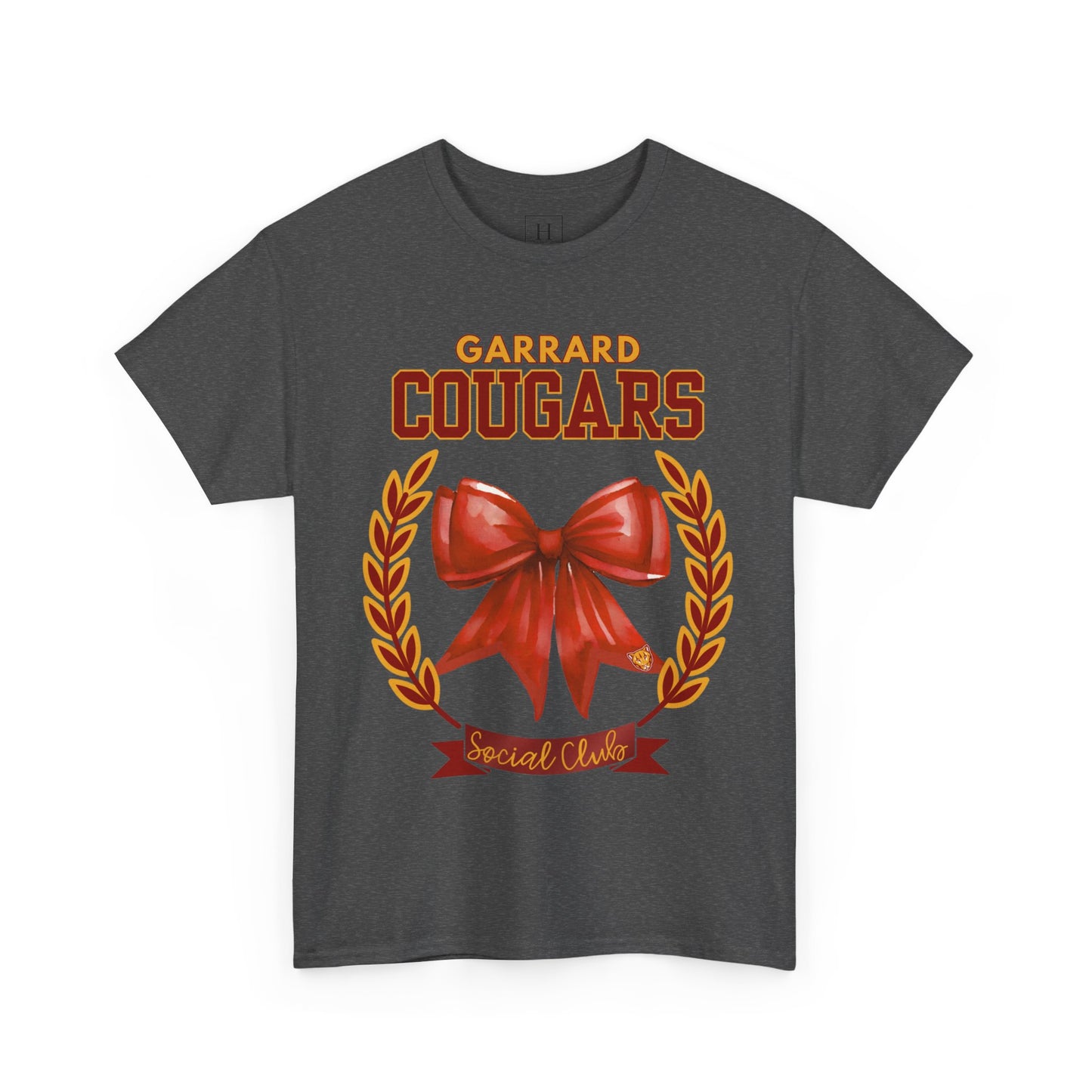 GMS Garrard Middle School Cougars Social Club T-Shirt (Front Only)