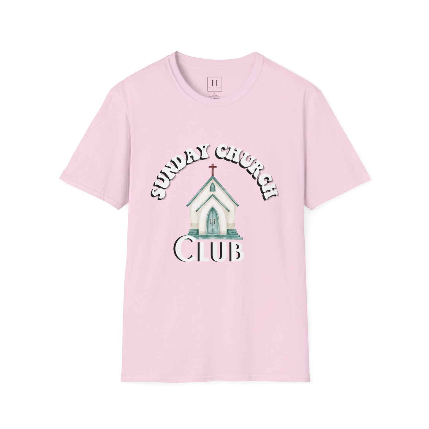 Sunday Church Club Christian T-shirt