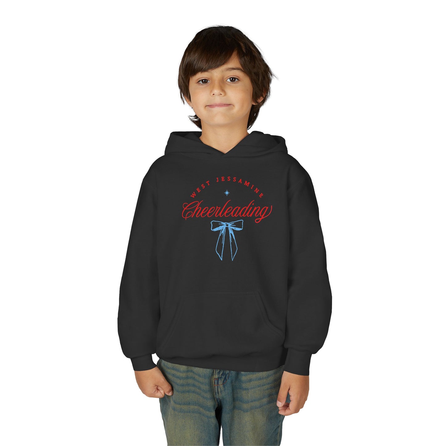 Youth Hoodie -- Cheerleading Bows Unisex Tee - West Jessamine Coquette Design