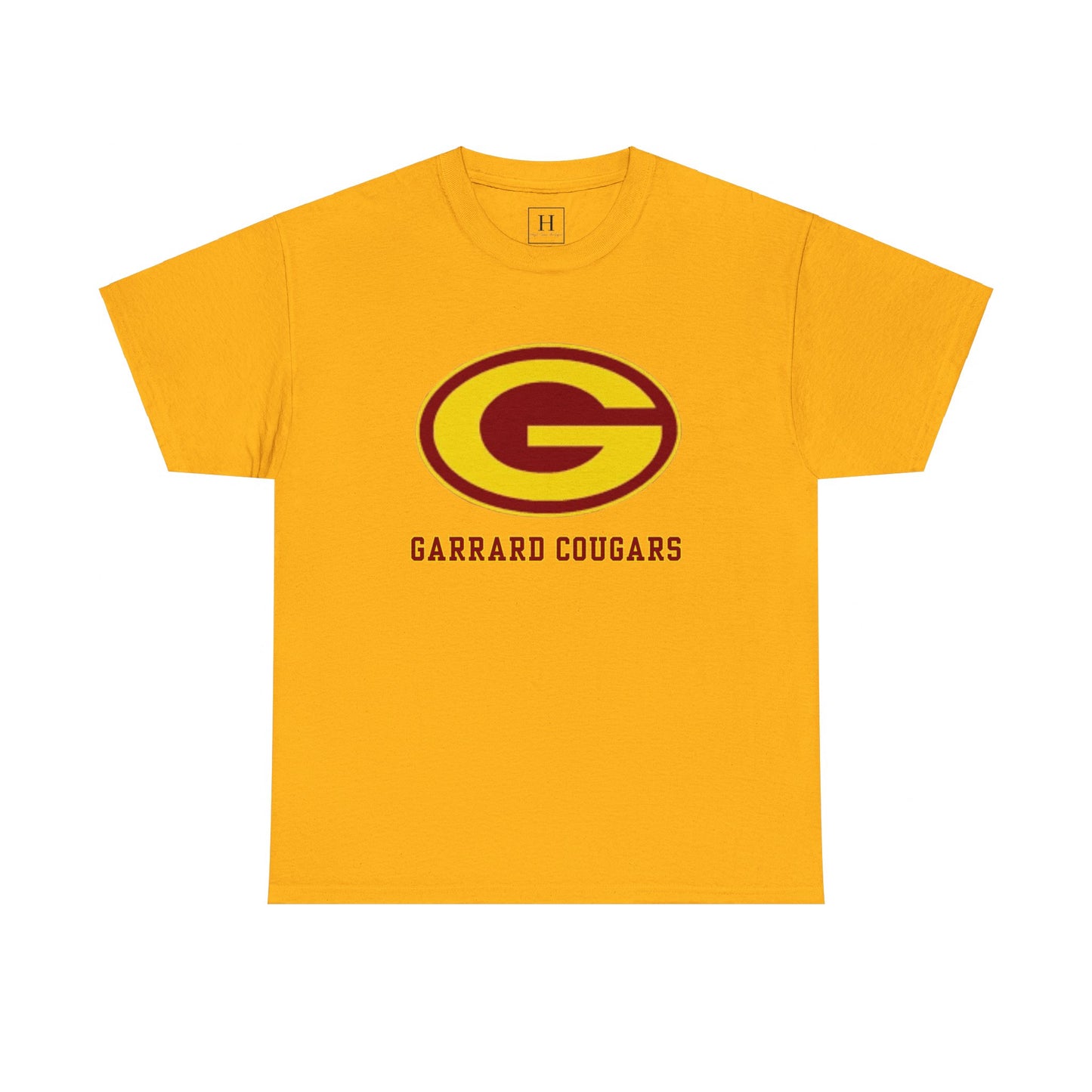 Gold (G) Garrard Middle Cougars T-Shirt (Front Only)