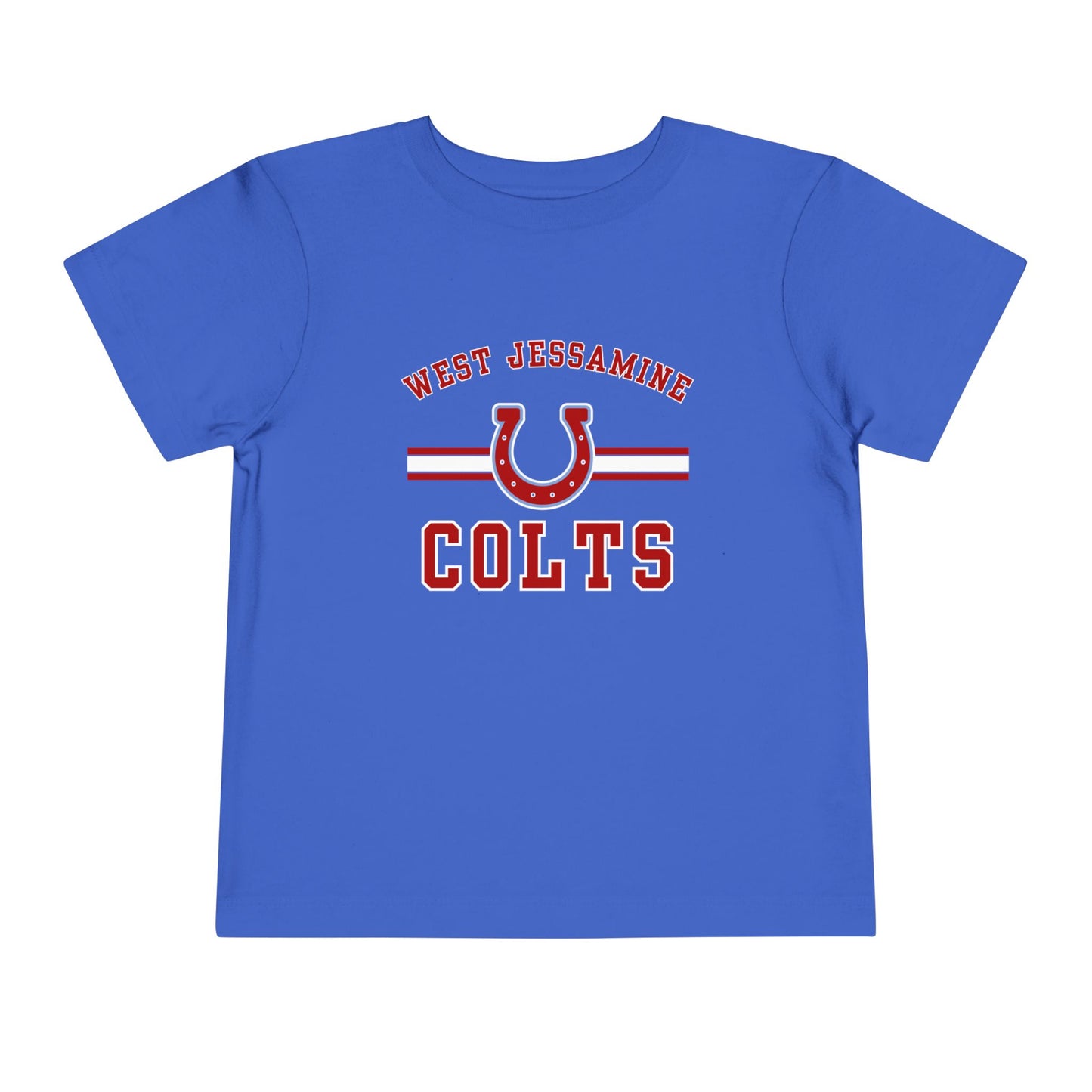Toddler; West Jessamine Colts with Horseshoe- Unisex T-shirt