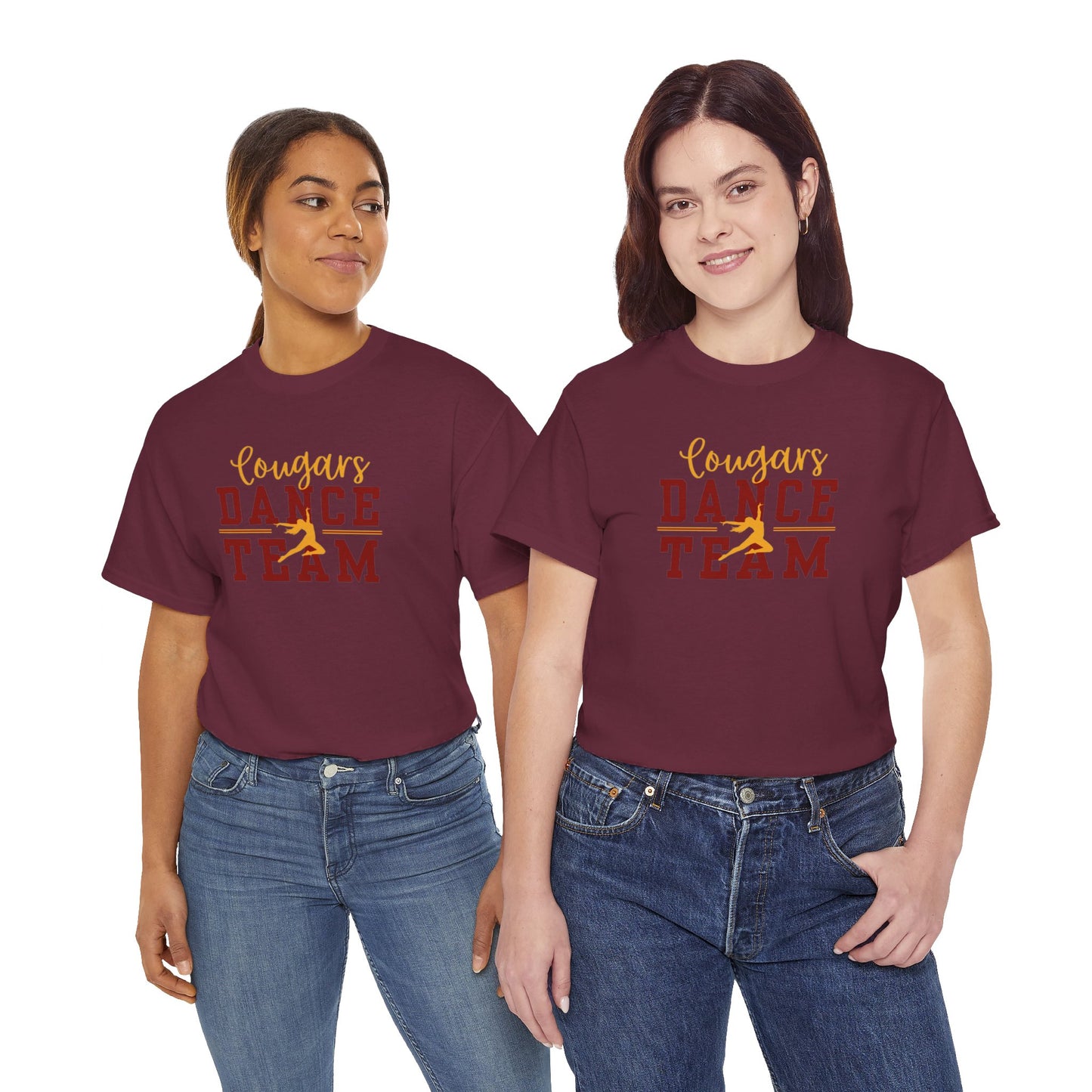 GMS Garrard Middle School Cougars Dance Team T-Shirt (Front Only)