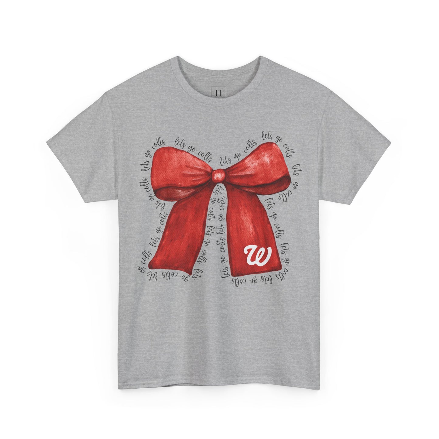 WJ Let's Go Colts Cheer Bow w/ WJ logo - Unisex Shirt