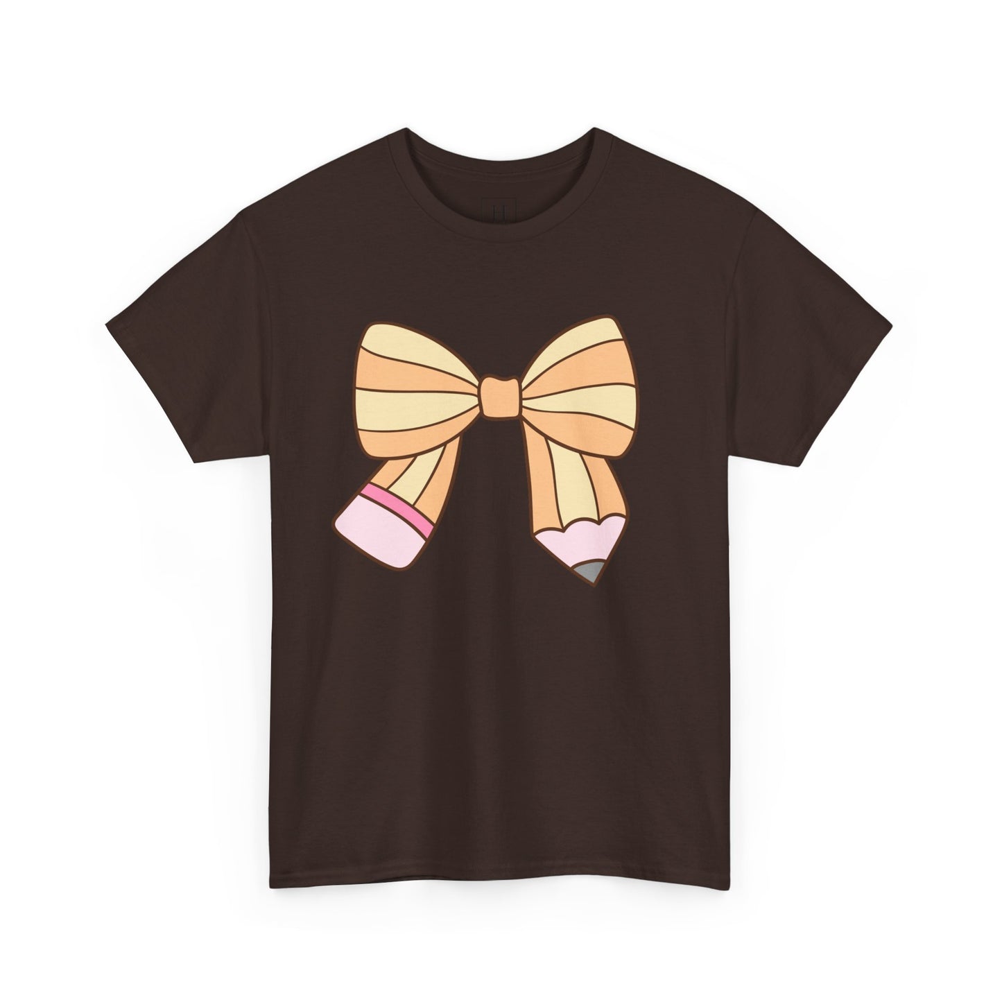 Teacher Pencil Bow Tee