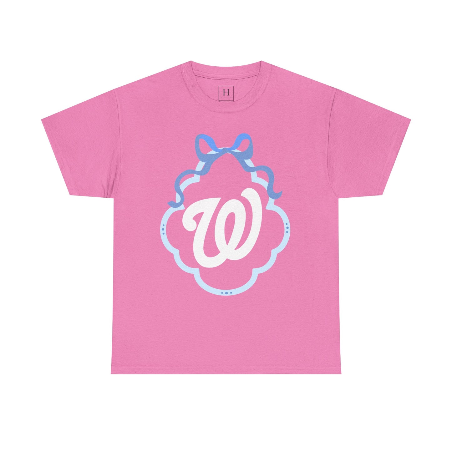 W COQUETTE BLUE BOW & BORDER