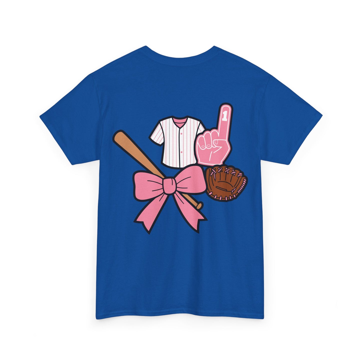 Softball/Baseball Sport Tee (Front & Back) - Unisex Heavy Cotton