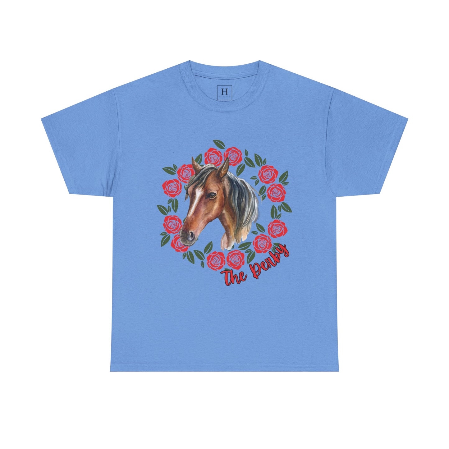The Derby Horse & Rose Tee