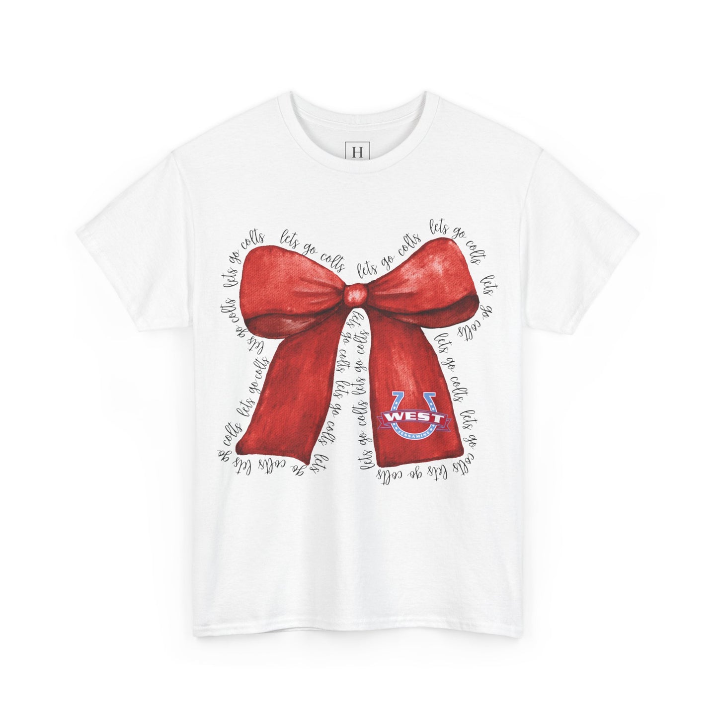 Let's Go Colts Bow - West Horseshoe Logo Unisex T-Shirt